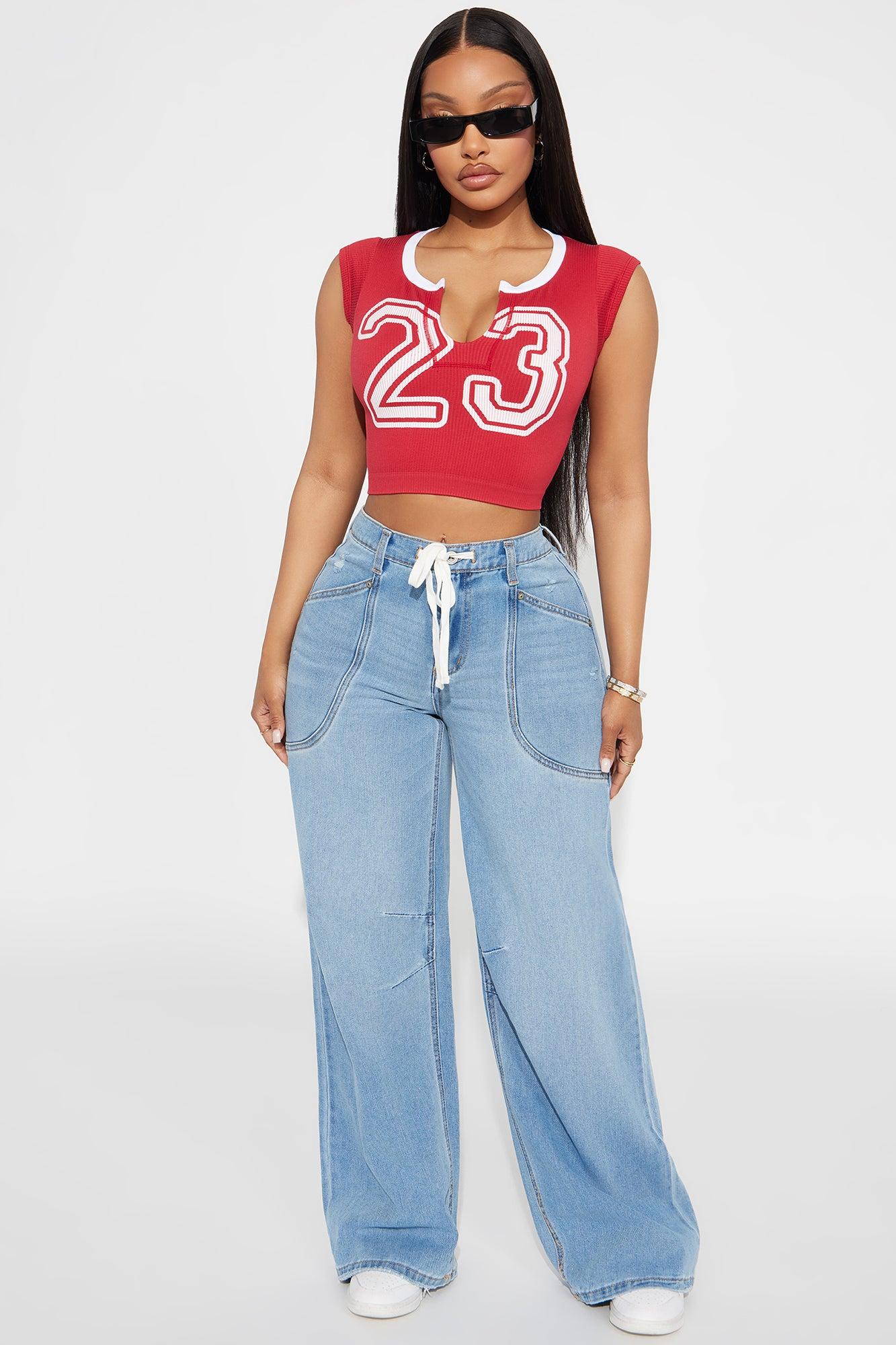 Seaside Wide Leg Jeans - Light Wash Female Product Image