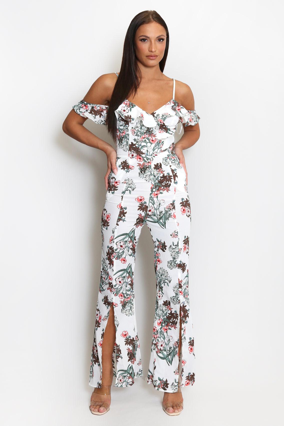 AUSHA FLORAL JUMPSUIT Product Image