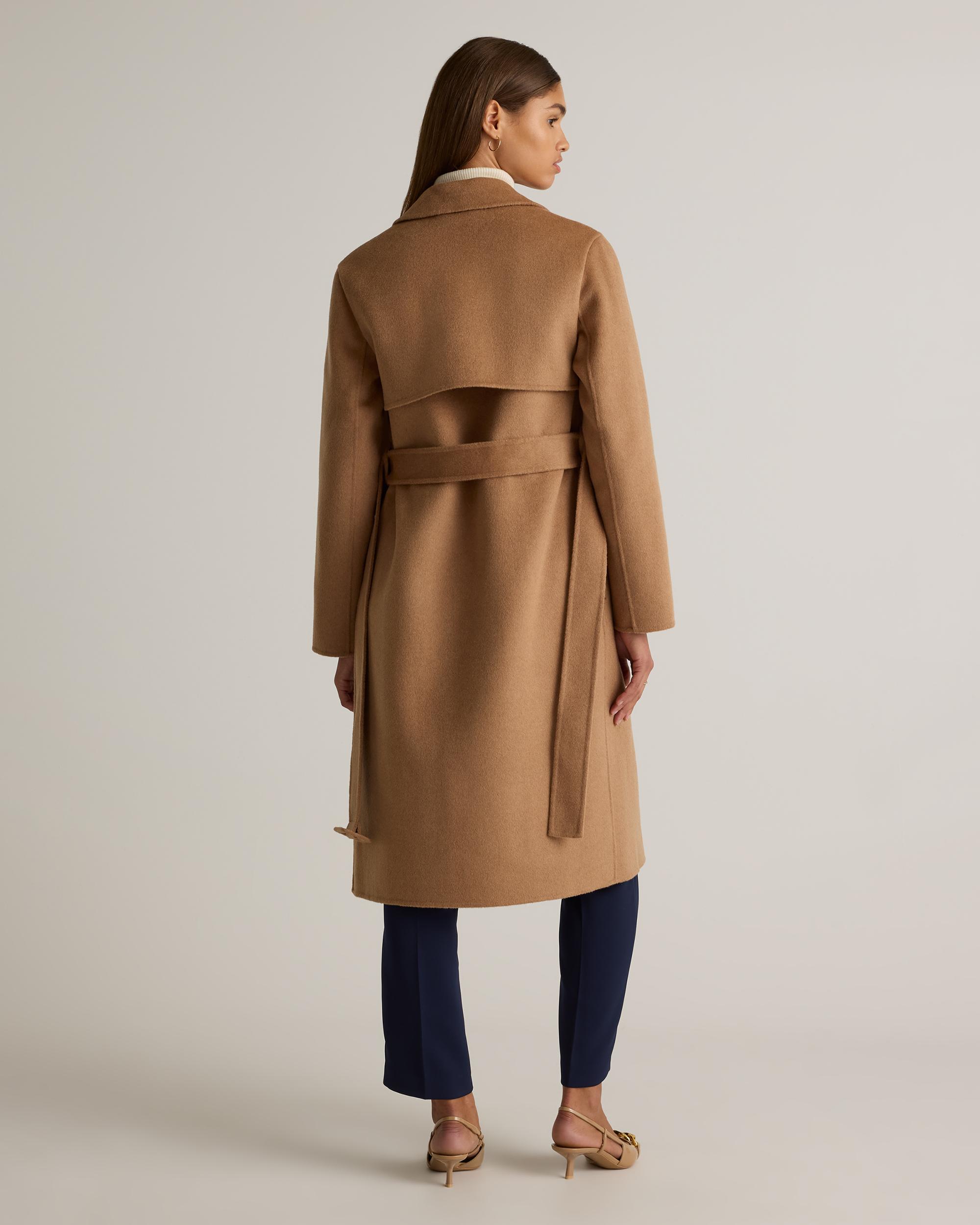Quince | Women's Double-Faced Merino Wool Trench Coat Size XL, Wool/Nylon Product Image