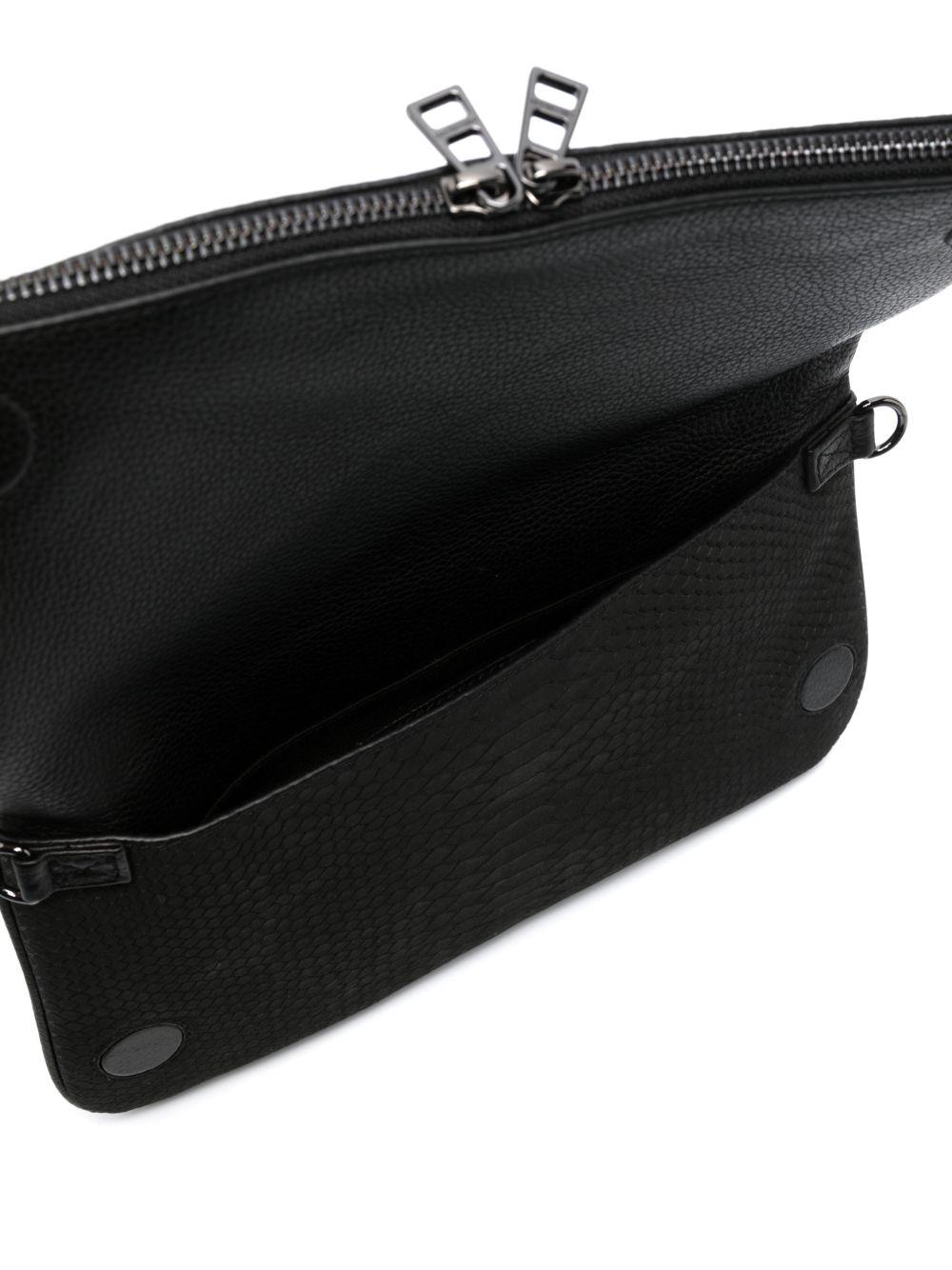 crocodile-embossed crossbody bag Product Image