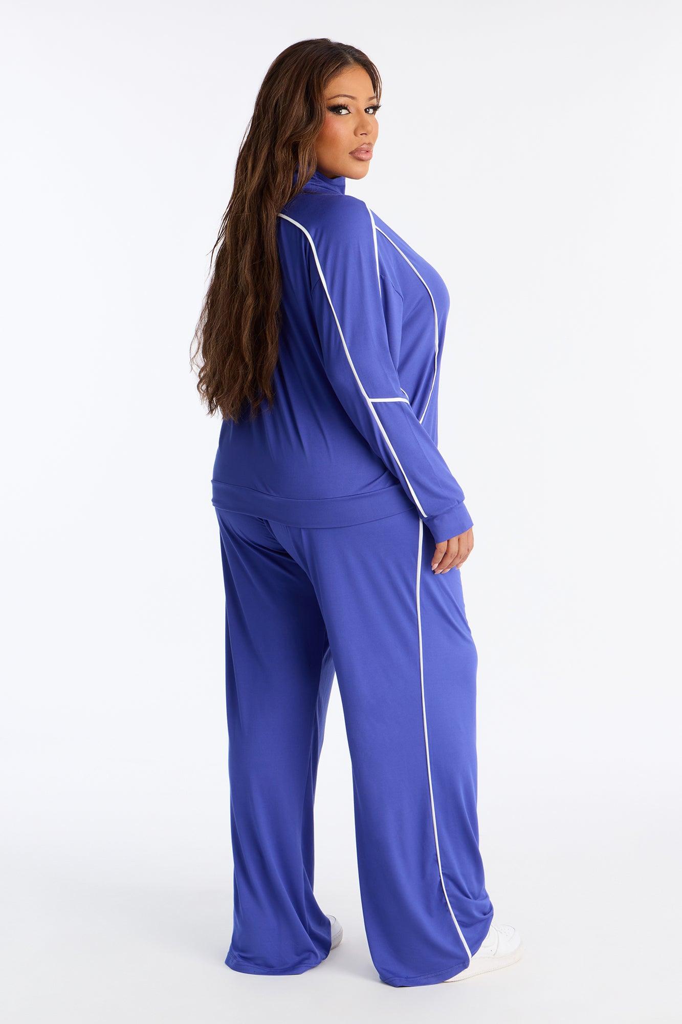 Lined Up Lounge Pant - Royal Female Product Image