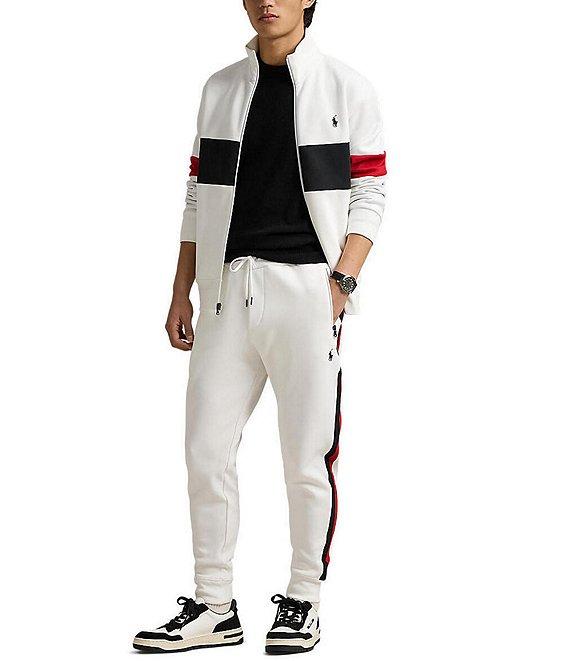 Polo Ralph Lauren Striped Motorsport Double-Knit Jogger Pants Product Image