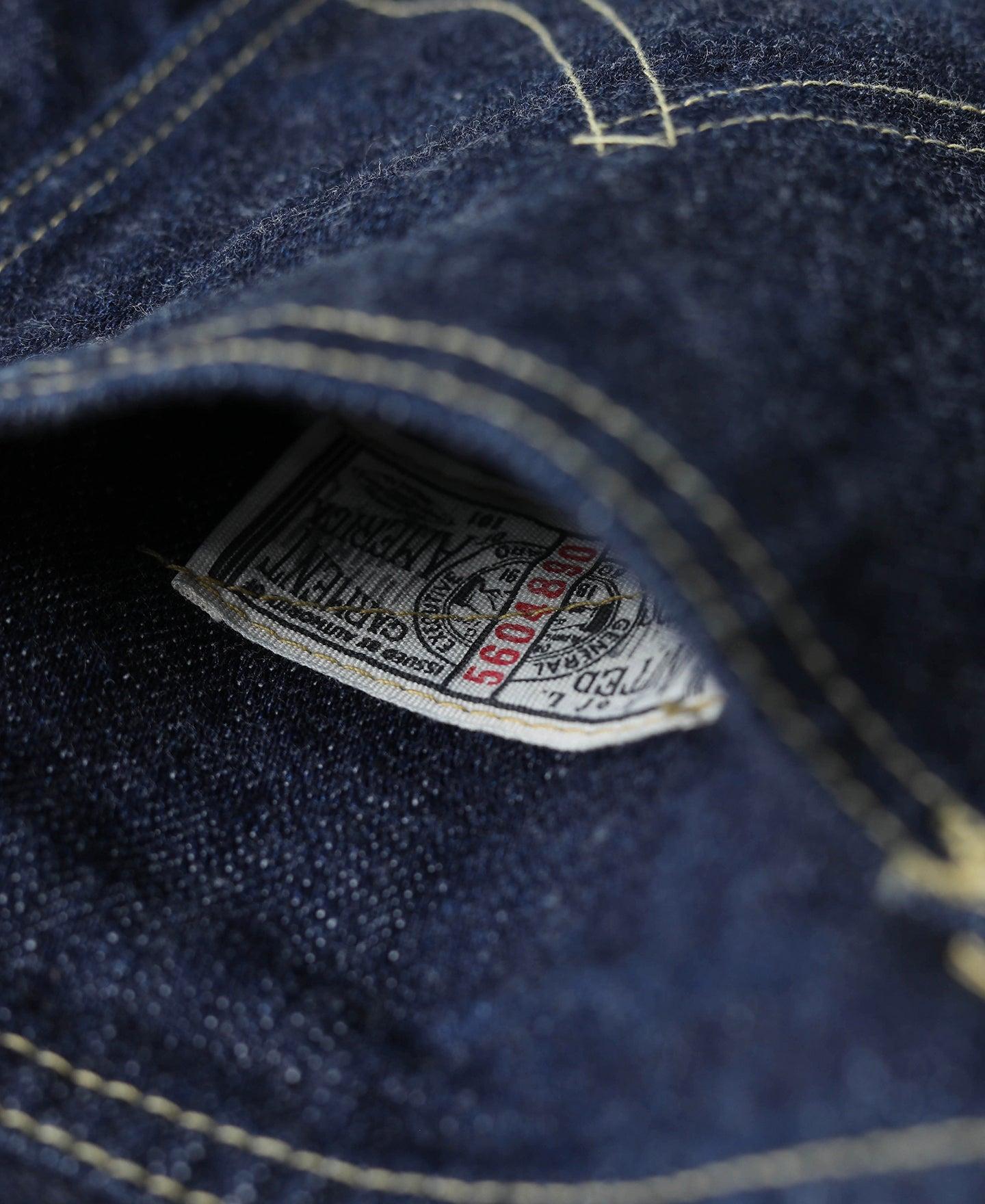 WWII Simplified Model Cowboy Selvedge Denim Jeans Product Image