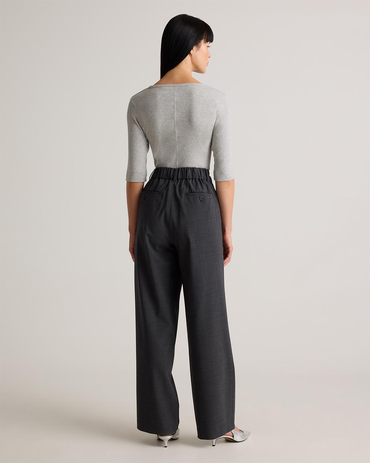 Quince | Women's Italian Wool Pleated Trouser Product Image