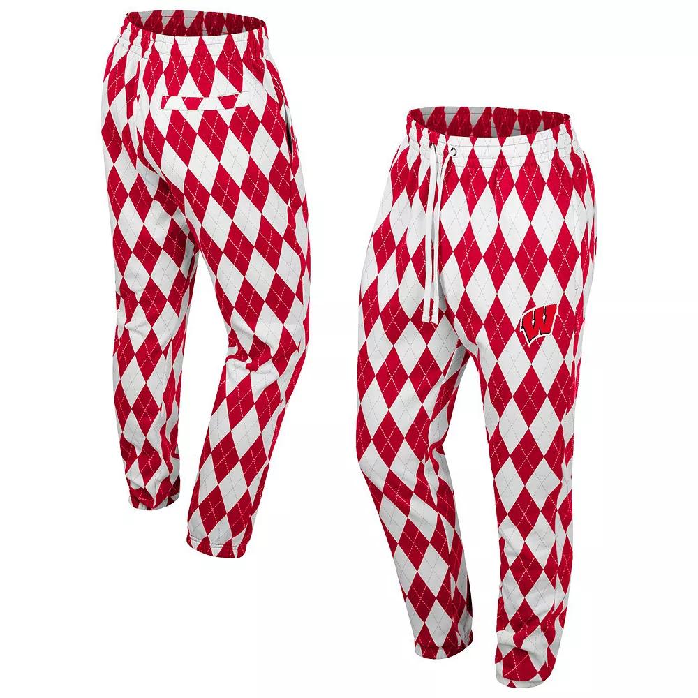 Men's Colosseum Red Wisconsin Badgers The Dealio Pants, Size: Medium Product Image