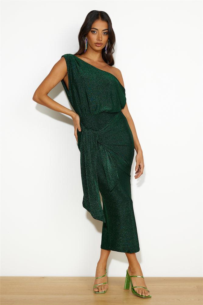 Desired By Me Midi Dress Green Product Image