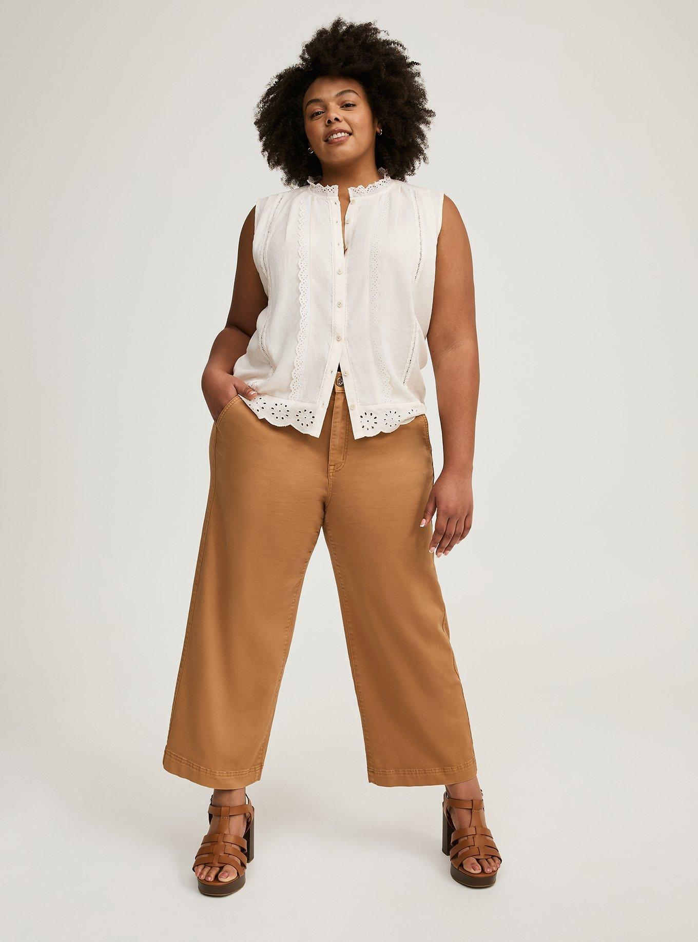 Trouser Cropped Wide-Leg Pant Product Image