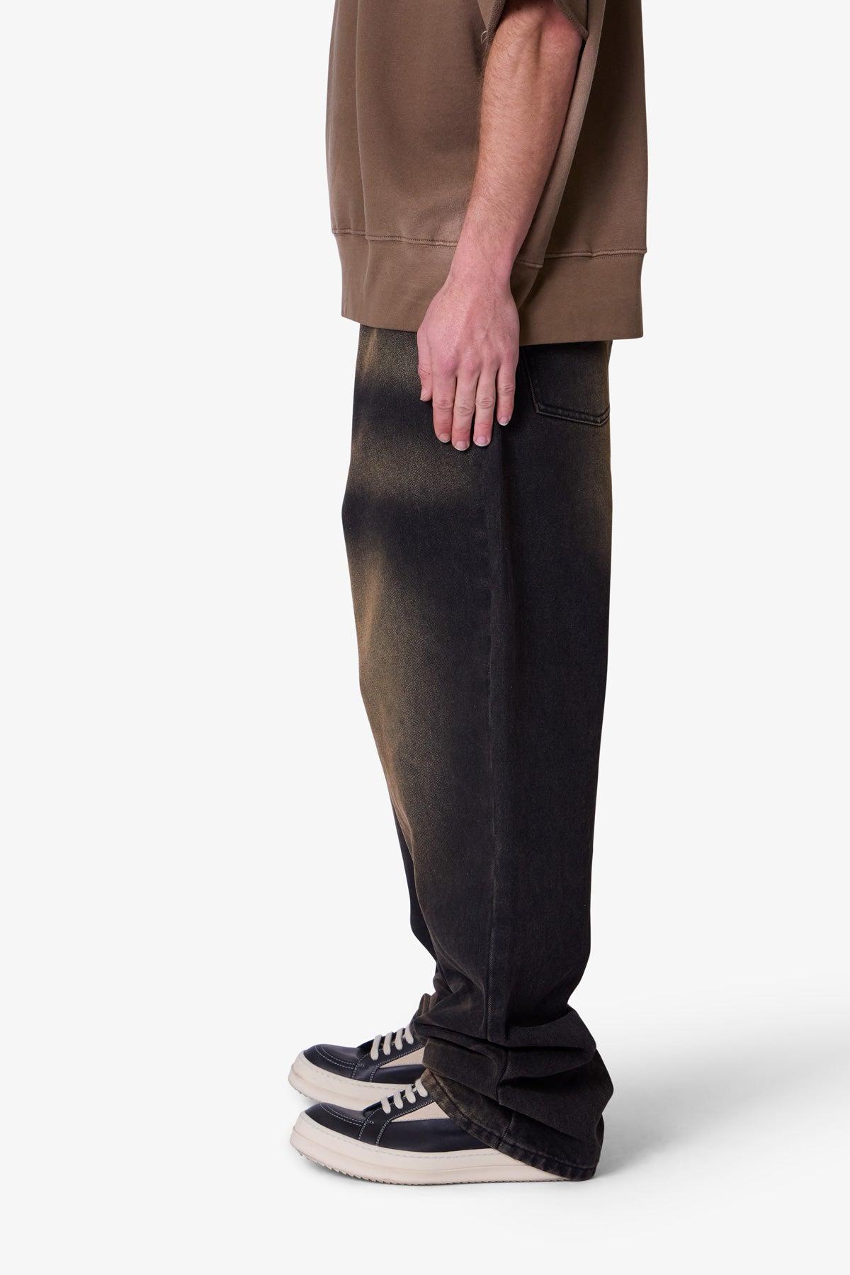 Ultra Baggy Dried Denim - Washed Black Product Image