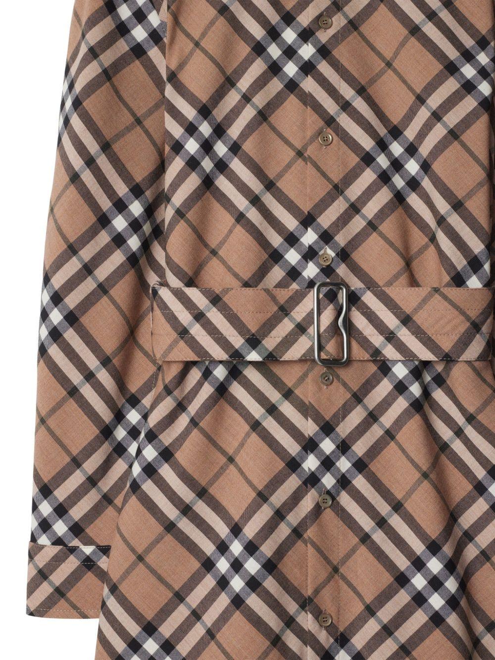 checked shirt dress Product Image