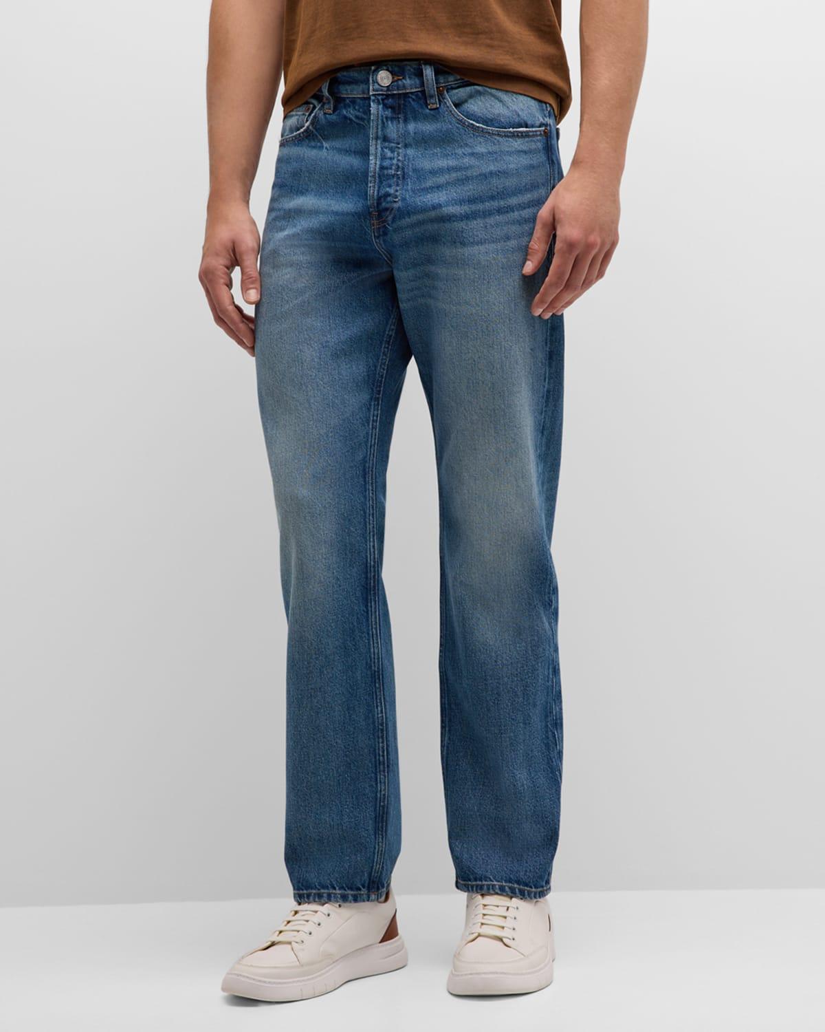 Mens The Straight Washed Jeans Product Image