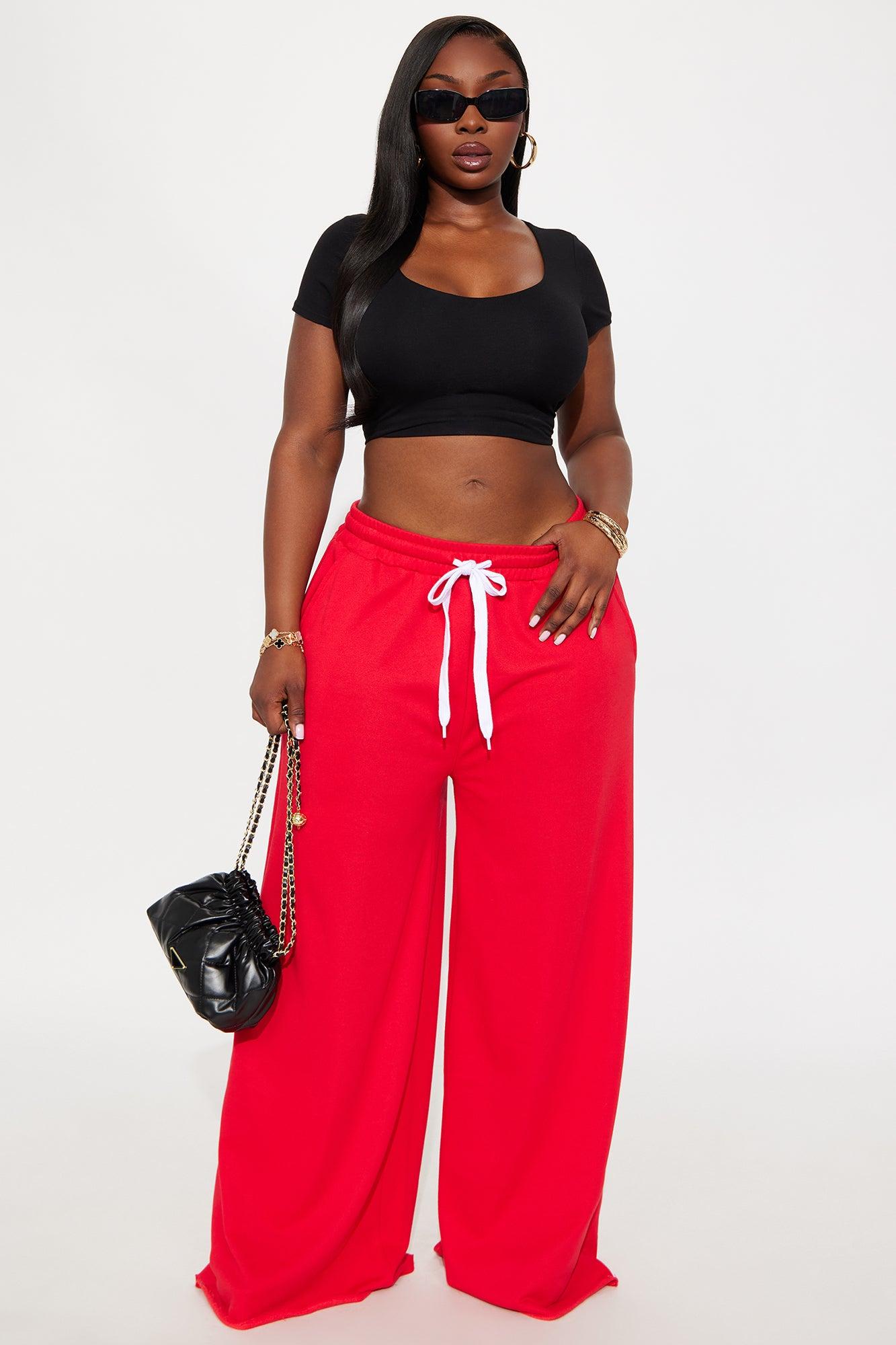 My Turn Again Lounge Pant - Red Female Product Image