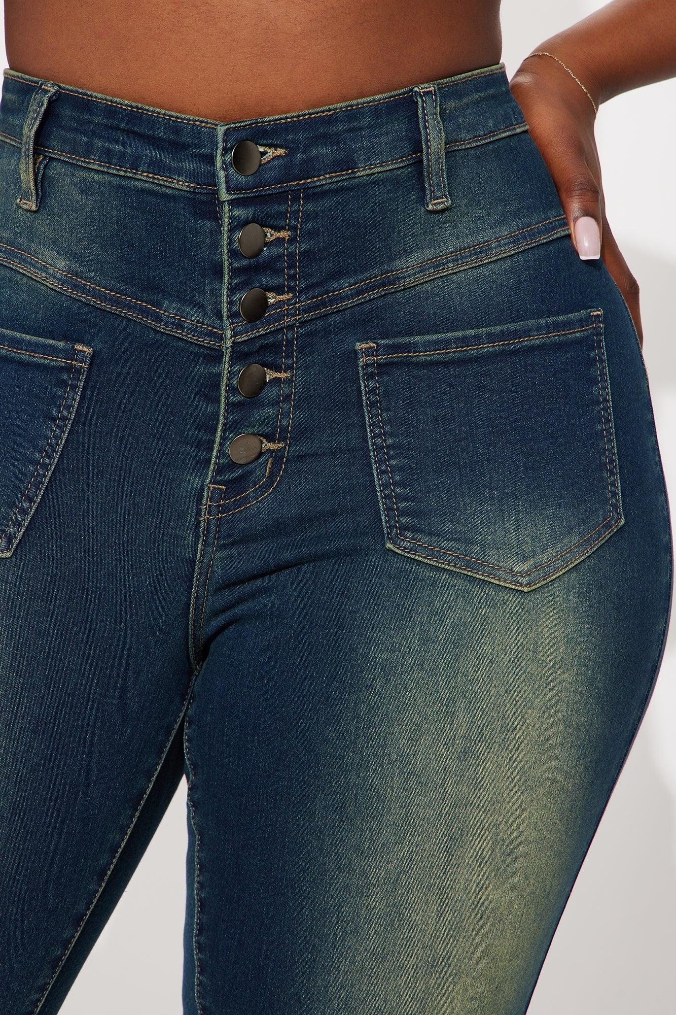 Hot Stuff Low Rise Tinted Skinny Jeans - Vintage Wash Female Product Image