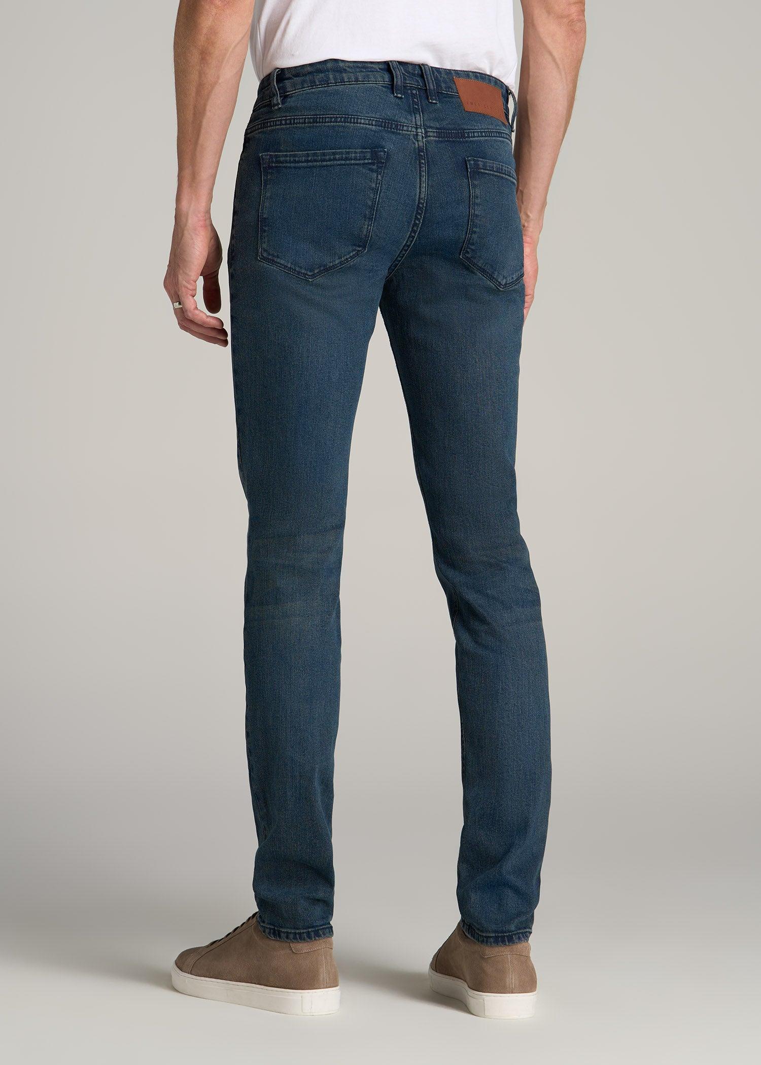 Dylan Slim Fit Jeans for Tall Men in Coastal Blue Male Product Image