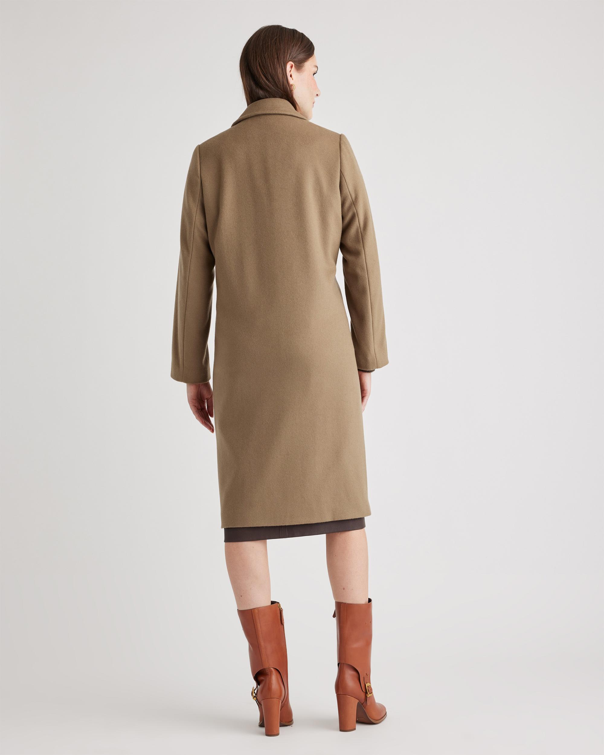 Quince | Women's Italian Wool Classic Single-Breasted Coat Wool/Nylon Product Image