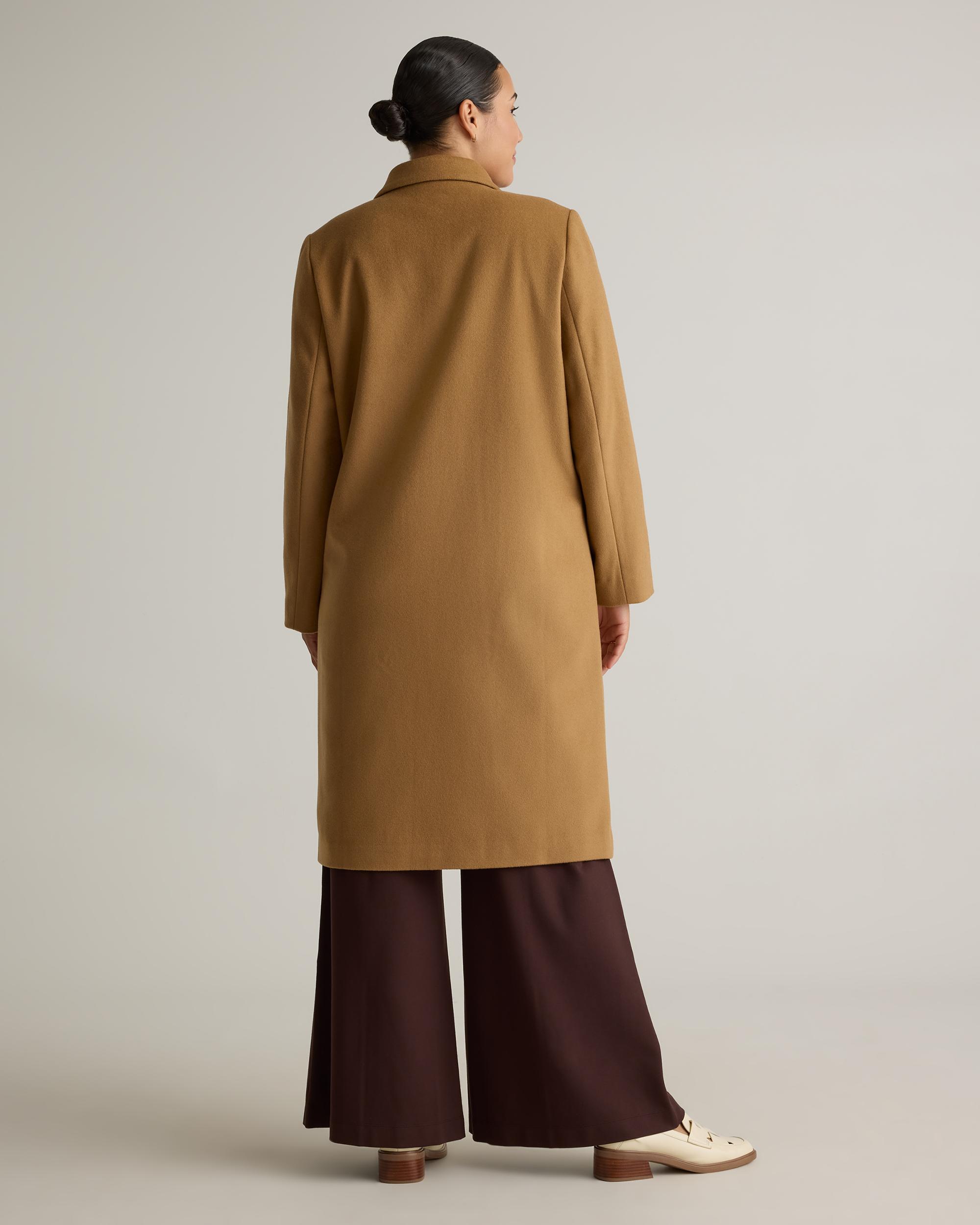 Quince | Women's Italian Wool Classic Single-Breasted Coat Wool/Nylon Product Image