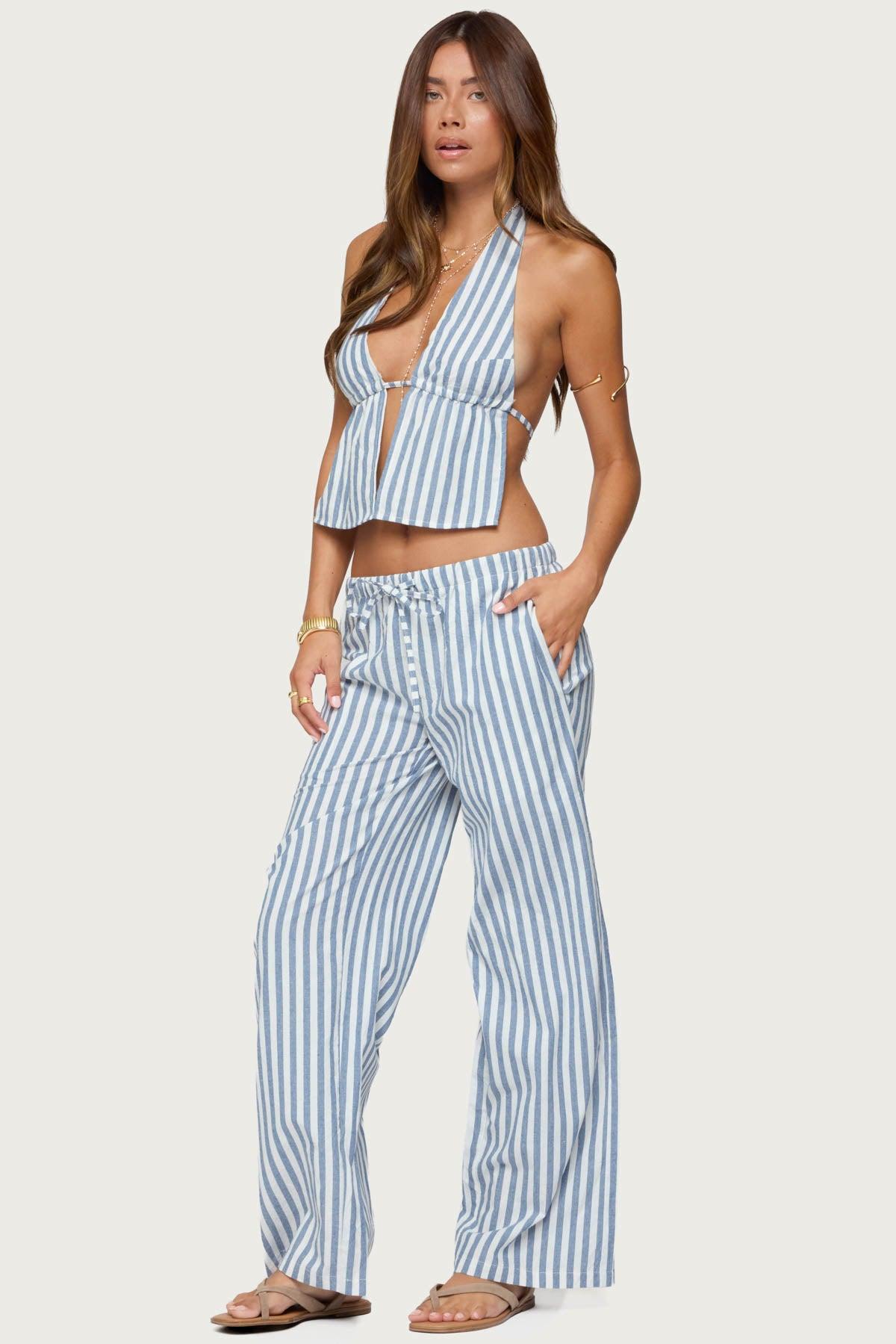 Macey Striped Pants Product Image