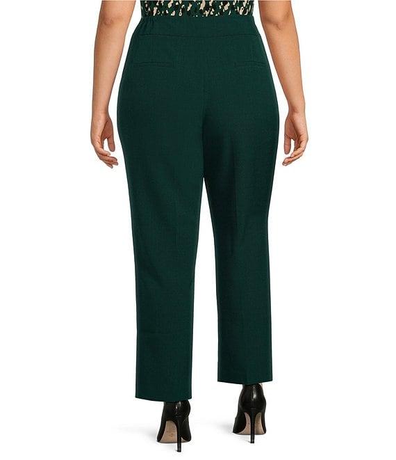 Kasper Plus Size Stretch Crepe Slim Pant Product Image