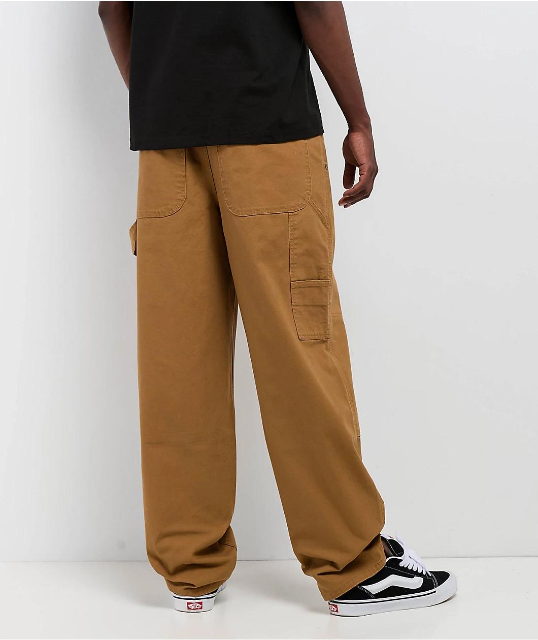 Empyre Hammer Man Dark Khaki Canvas Loose Fit Carpenter Skate Pants Product Image