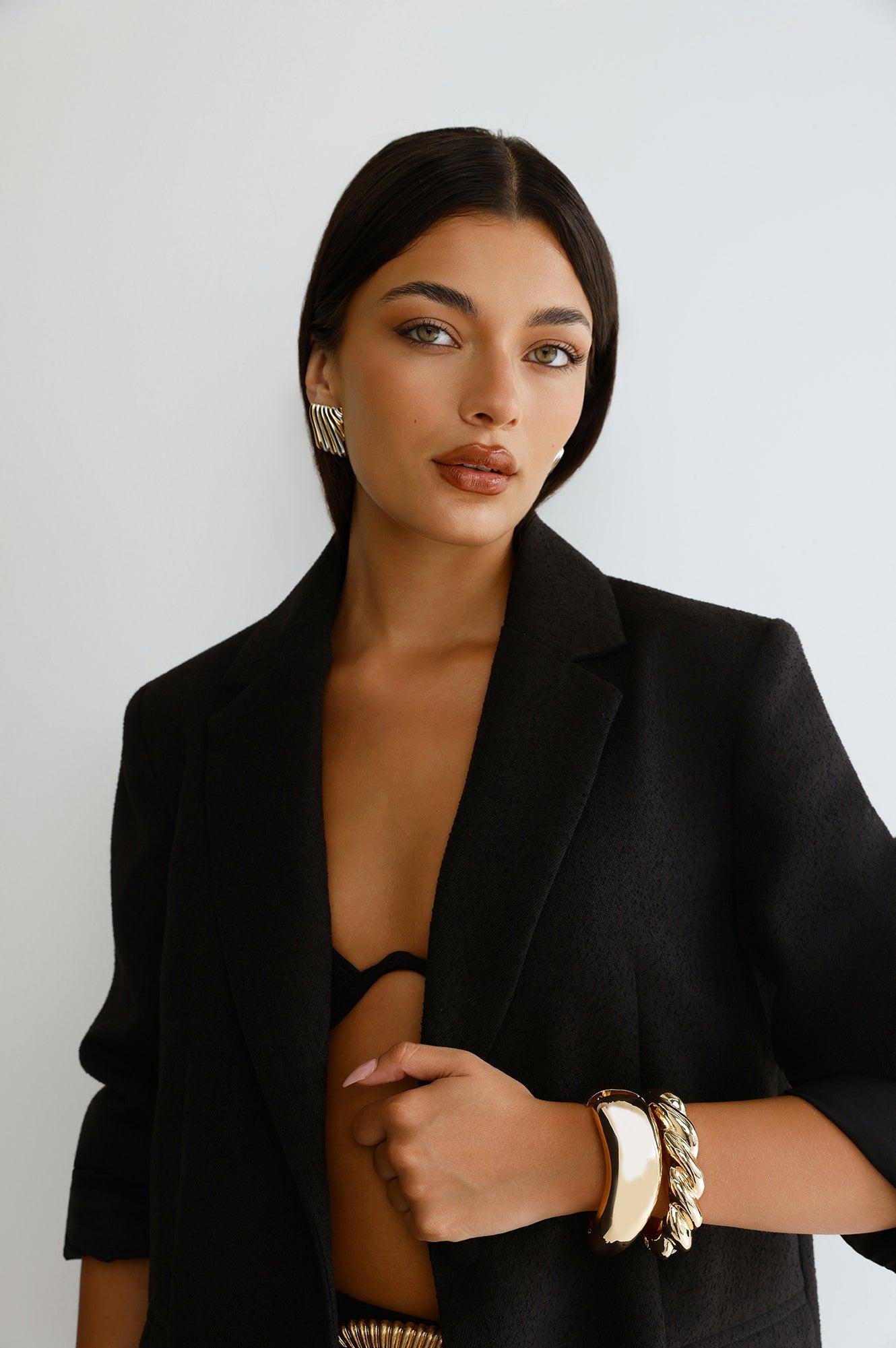 Behind The Scenes Earrings Gold Product Image