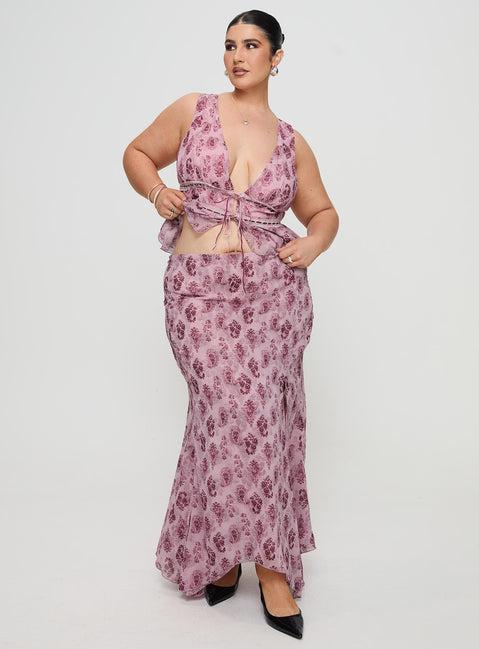 Nikolise Maxi Skirt Purple Curve Product Image