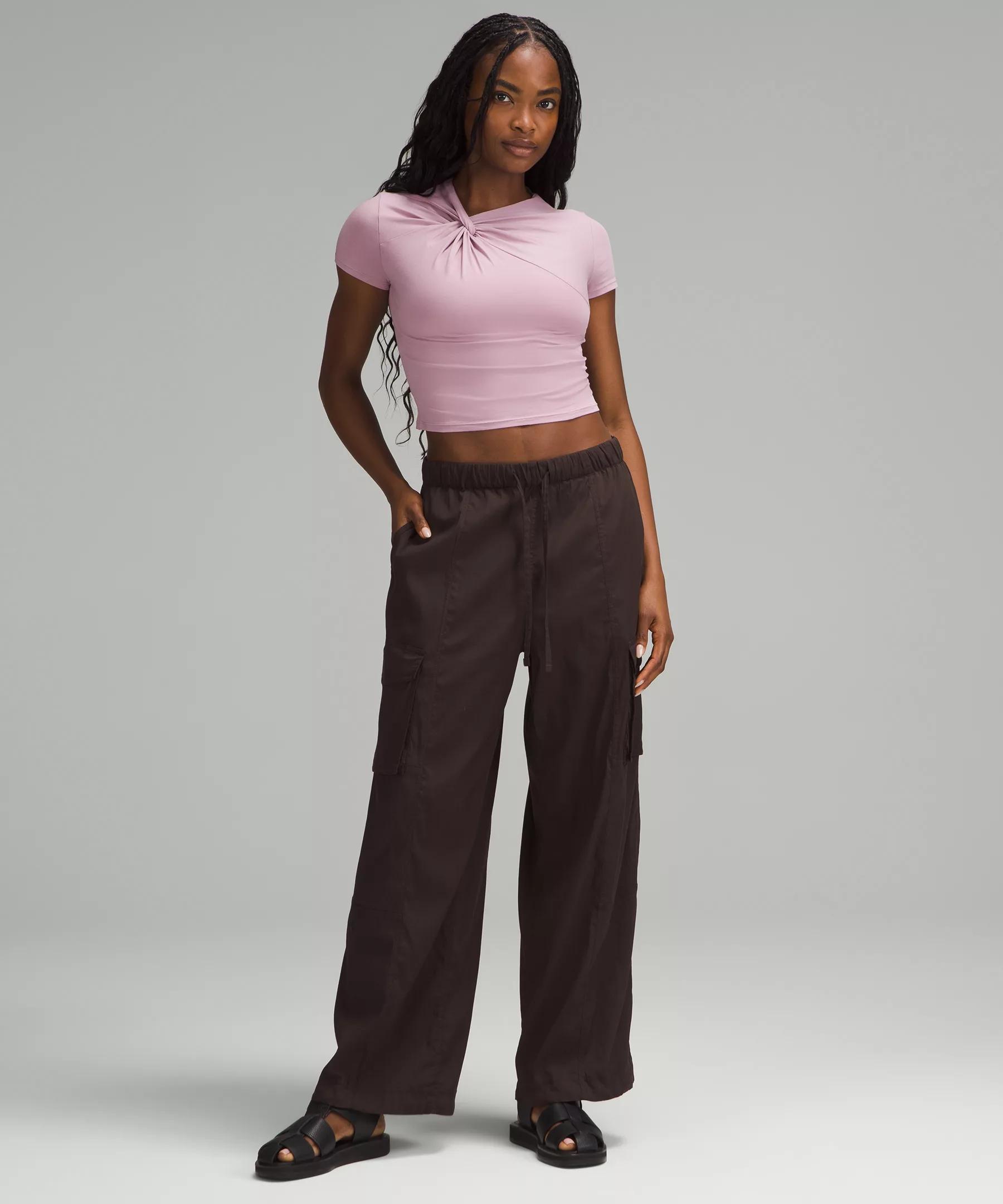 Asymmetrical Front-Twist T-Shirt Product Image