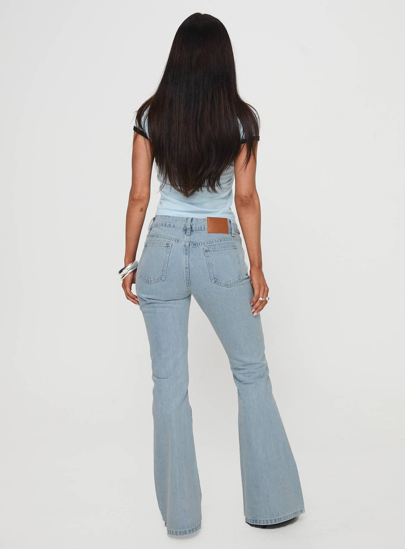 Echovalley Low Rise Jeans Light Wash Product Image