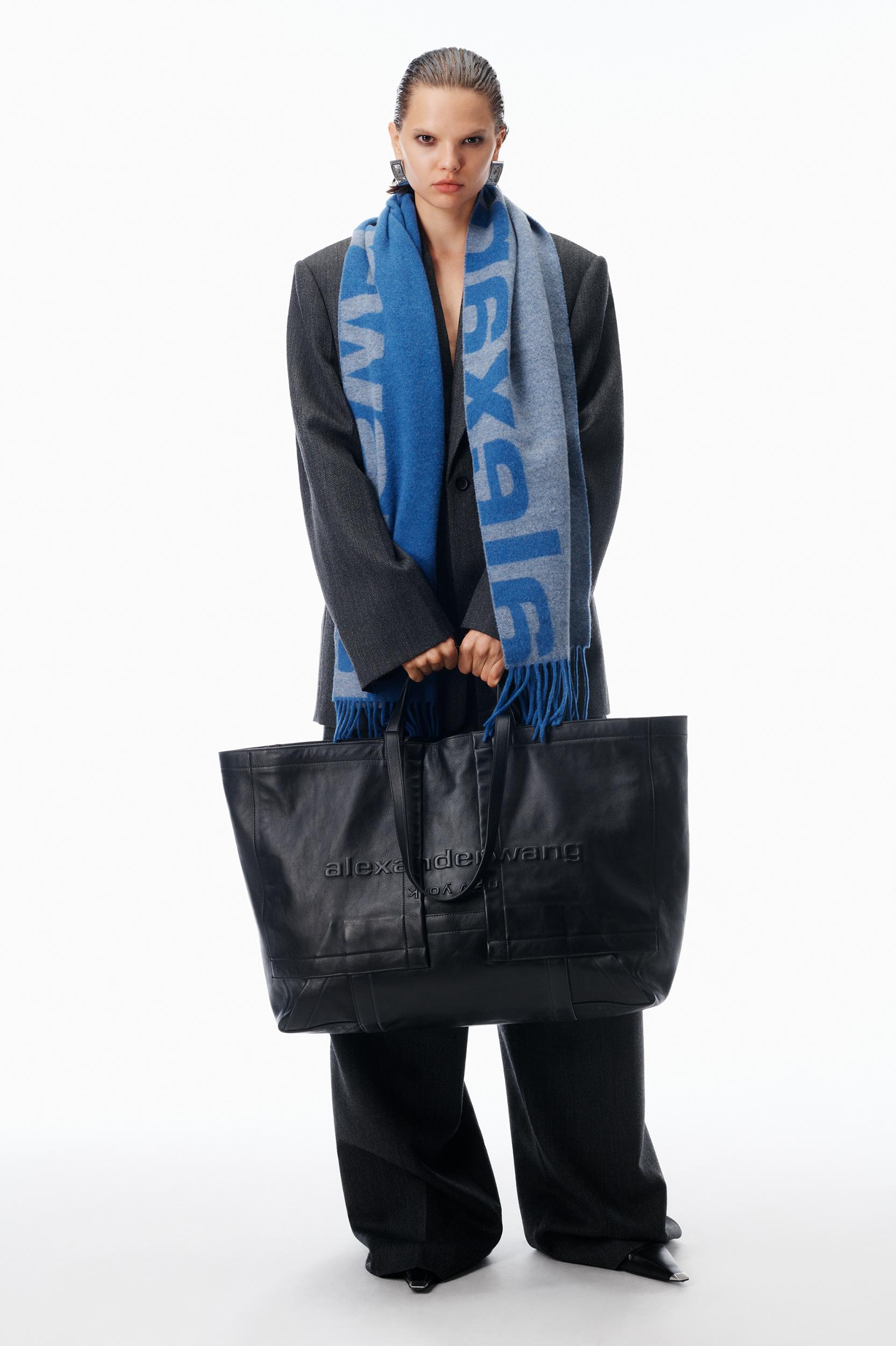 Logo Jacquard Scarf In Wool Cashmere Product Image