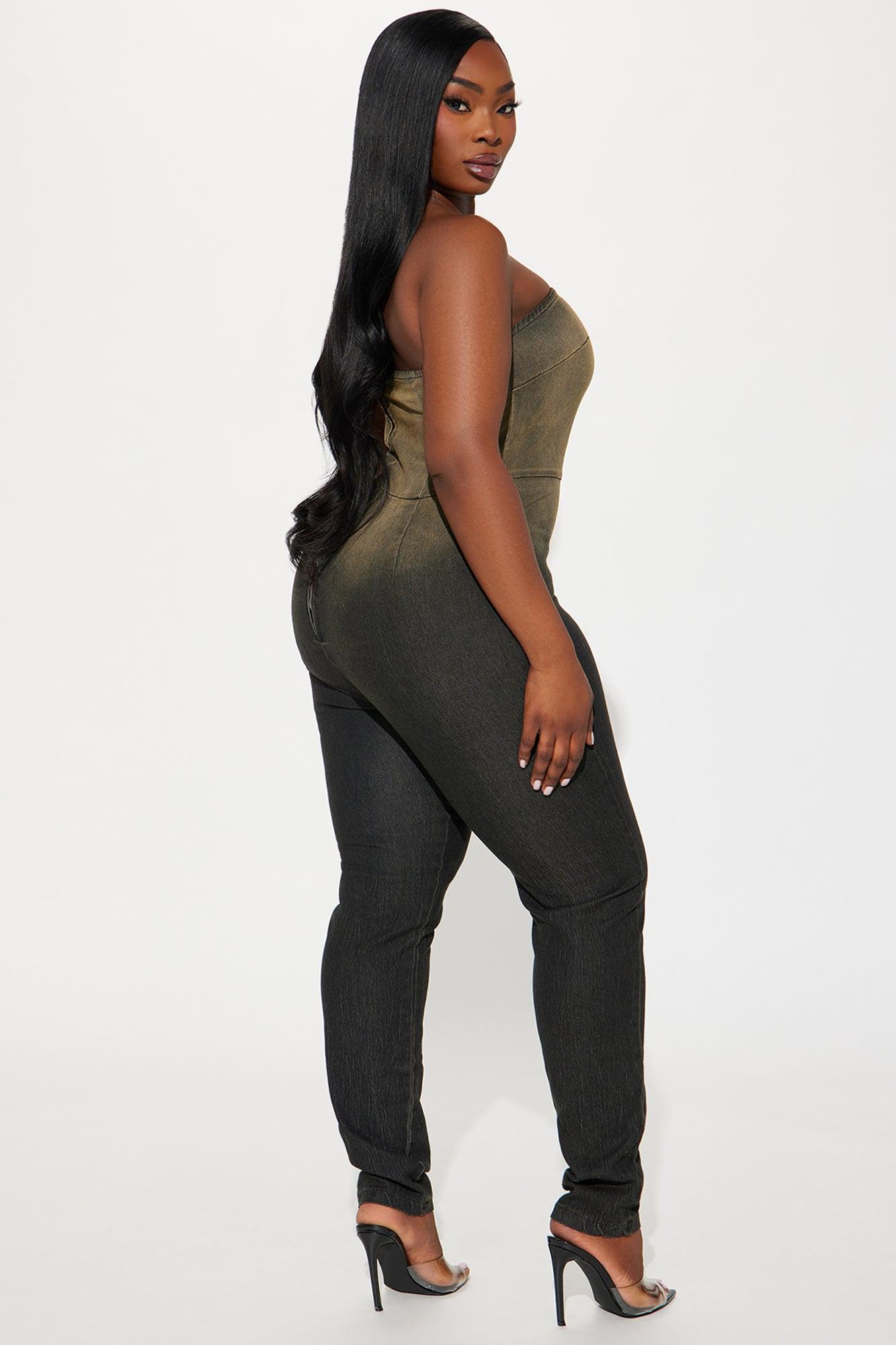 Lian Denim Jumpsuit - Black Wash Product Image