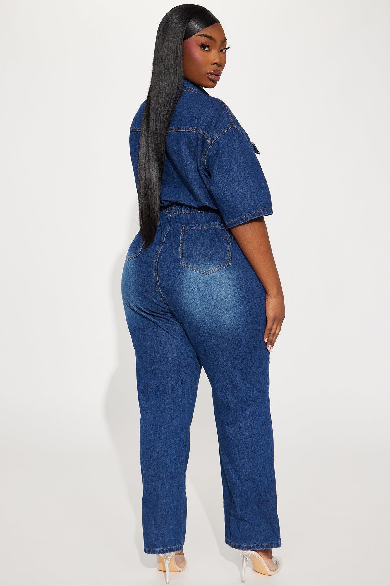Searching For Your Love Denim Jumpsuit - Medium Wash Product Image