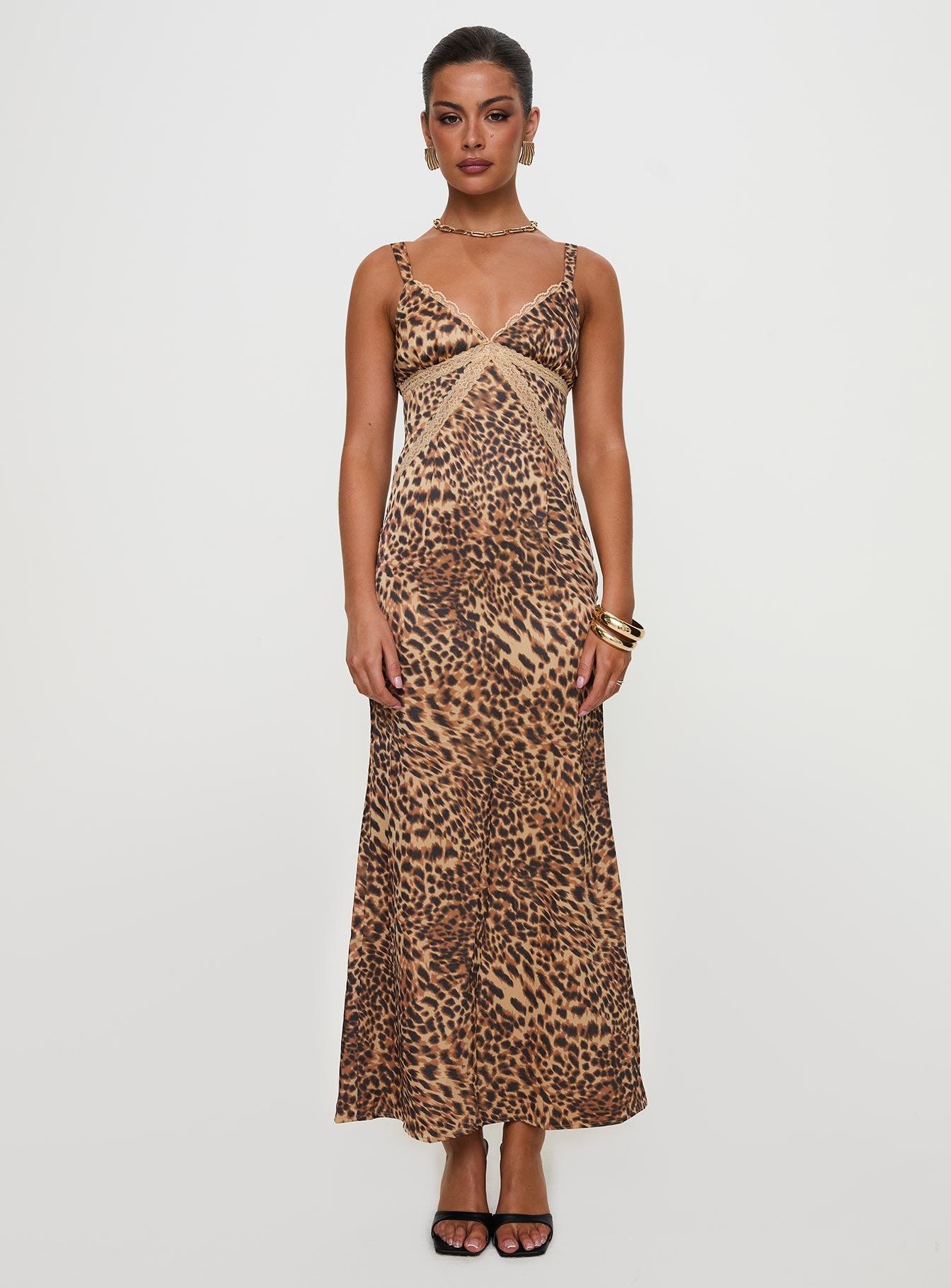 Sanctuary Maxi Dress Leopard Product Image