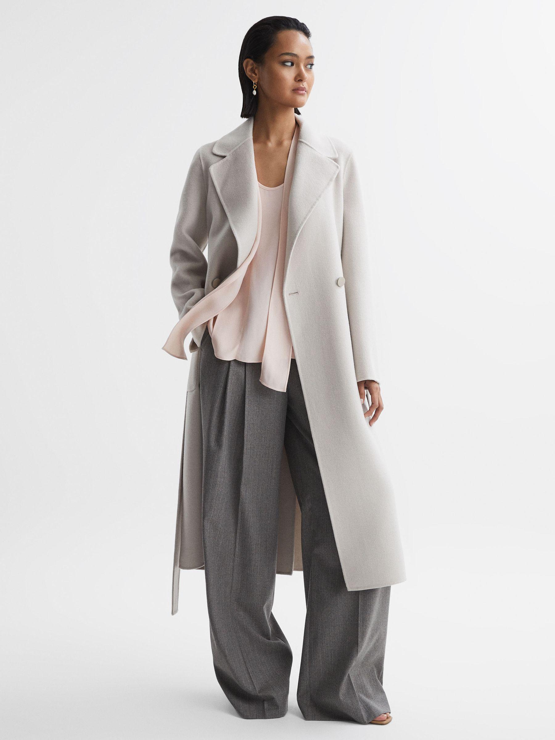 Tie Neck Draped Blouse in Nude Product Image