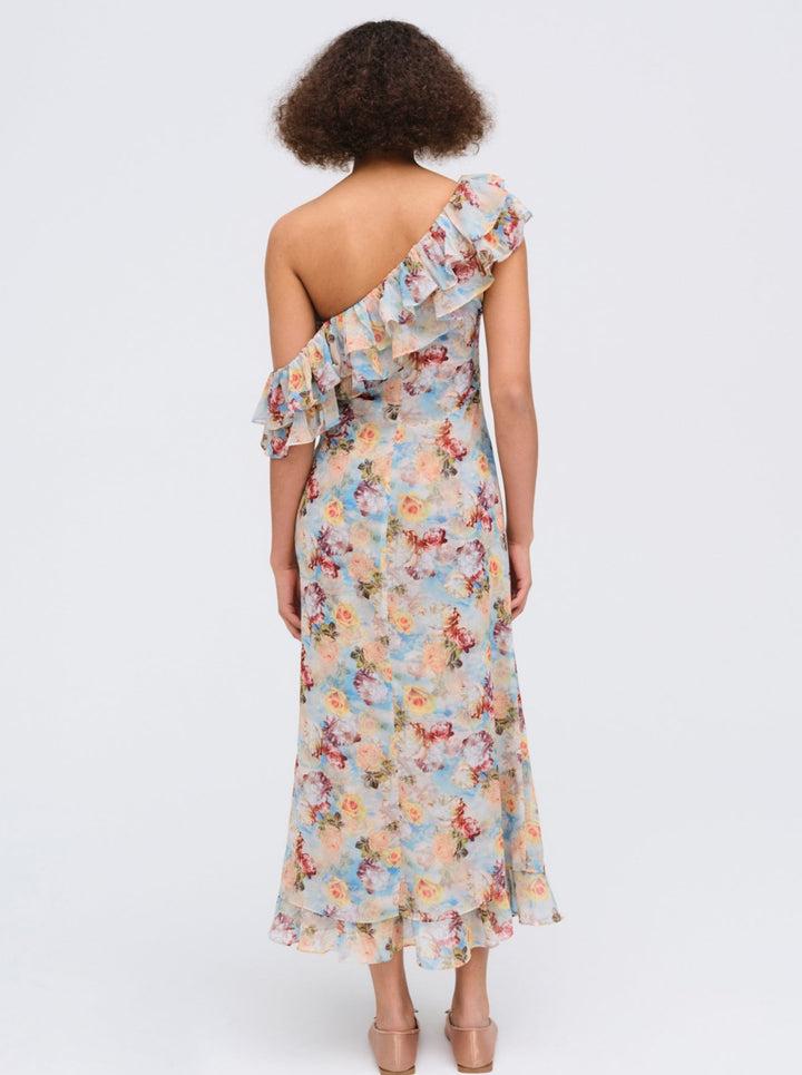 Delphine Midi Dress — Blue Product Image