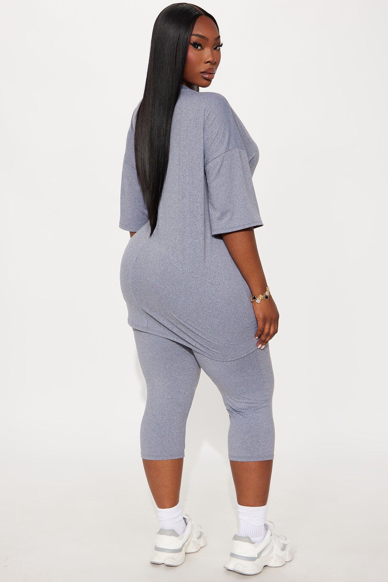 Weekend Vibes Capri Set - Heather Grey Female Product Image