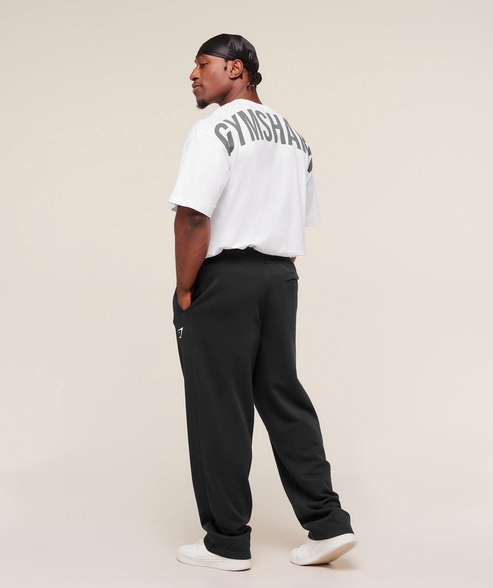 Gymshark Power T-Shirt - White Male Product Image