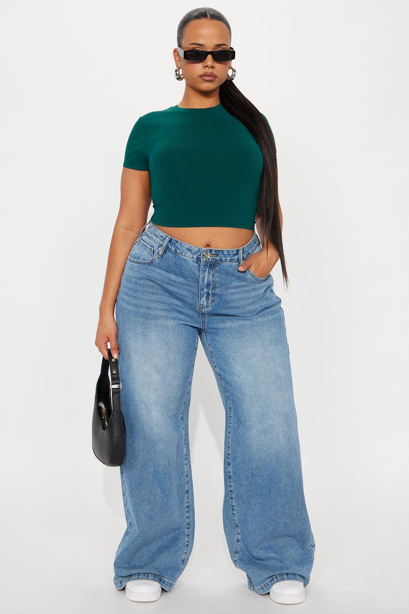 Robin Crop Top - Hunter Green Female Product Image