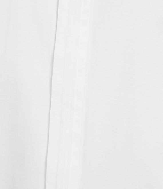 Murano Slim Fit Solid Sateen Pintuck Long Sleeve Woven Shirt Product Image