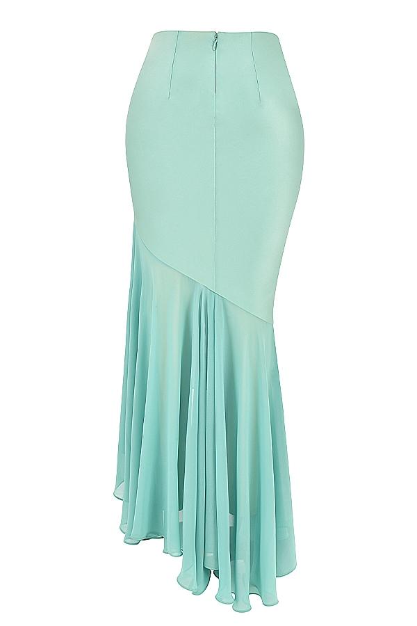 Lila  jade ruffle maxi skirt - sale Product Image