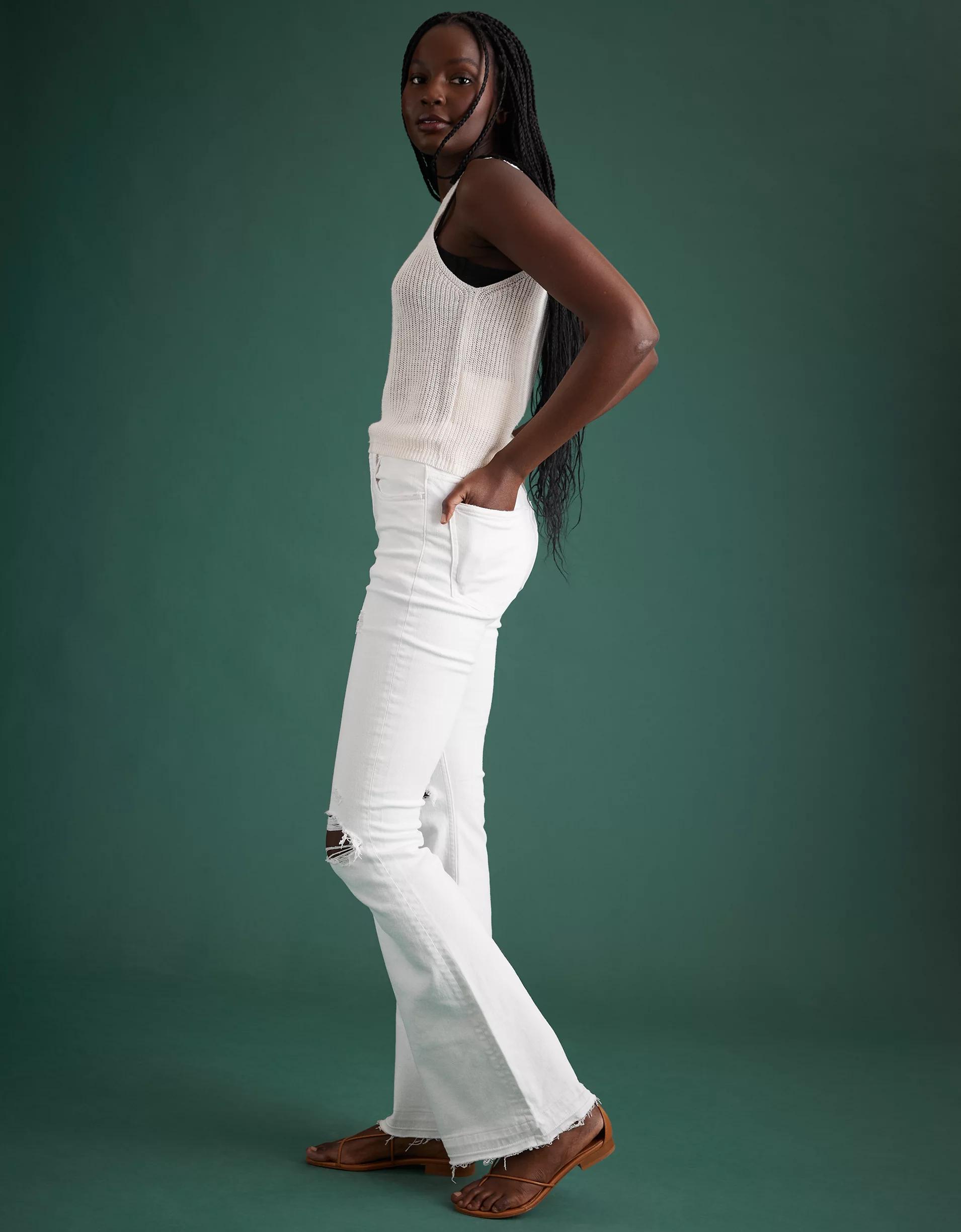 AE77 Premium High-Waisted Flare Jean Product Image