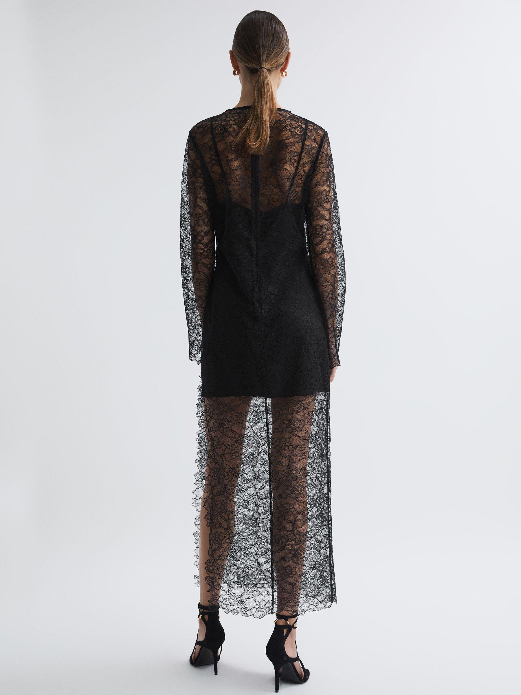 Anna Quan Lace Maxi Dress in Black Product Image