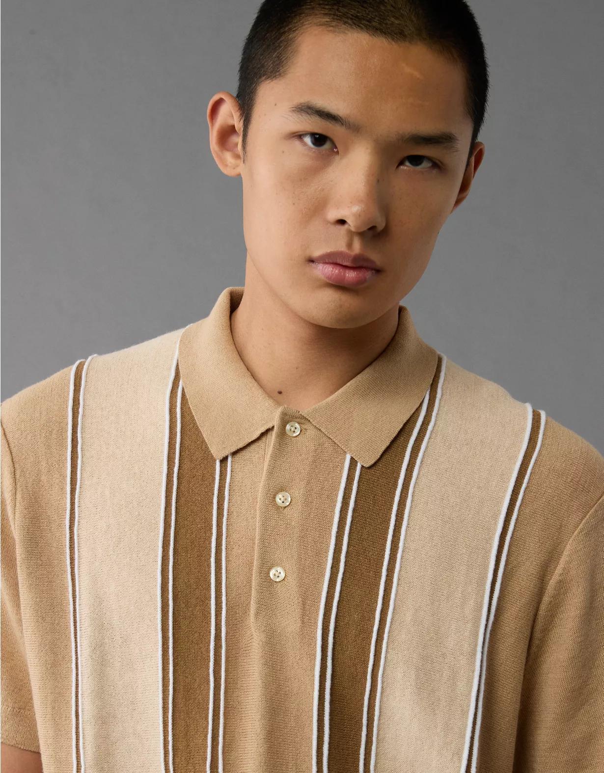 AE Weekend Sweater Polo Shirt Product Image