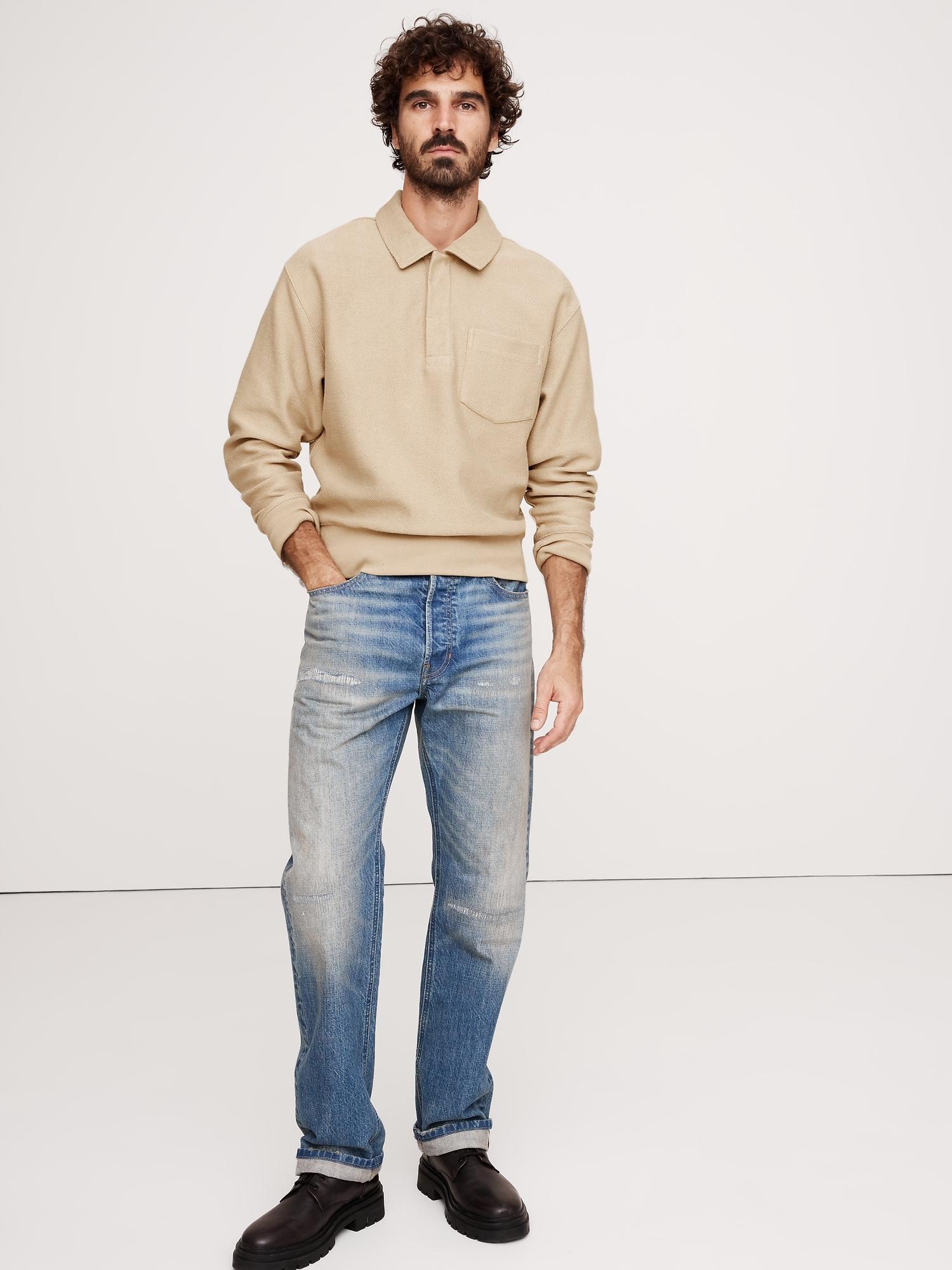 French Terry Rugby Sweatshirt Product Image