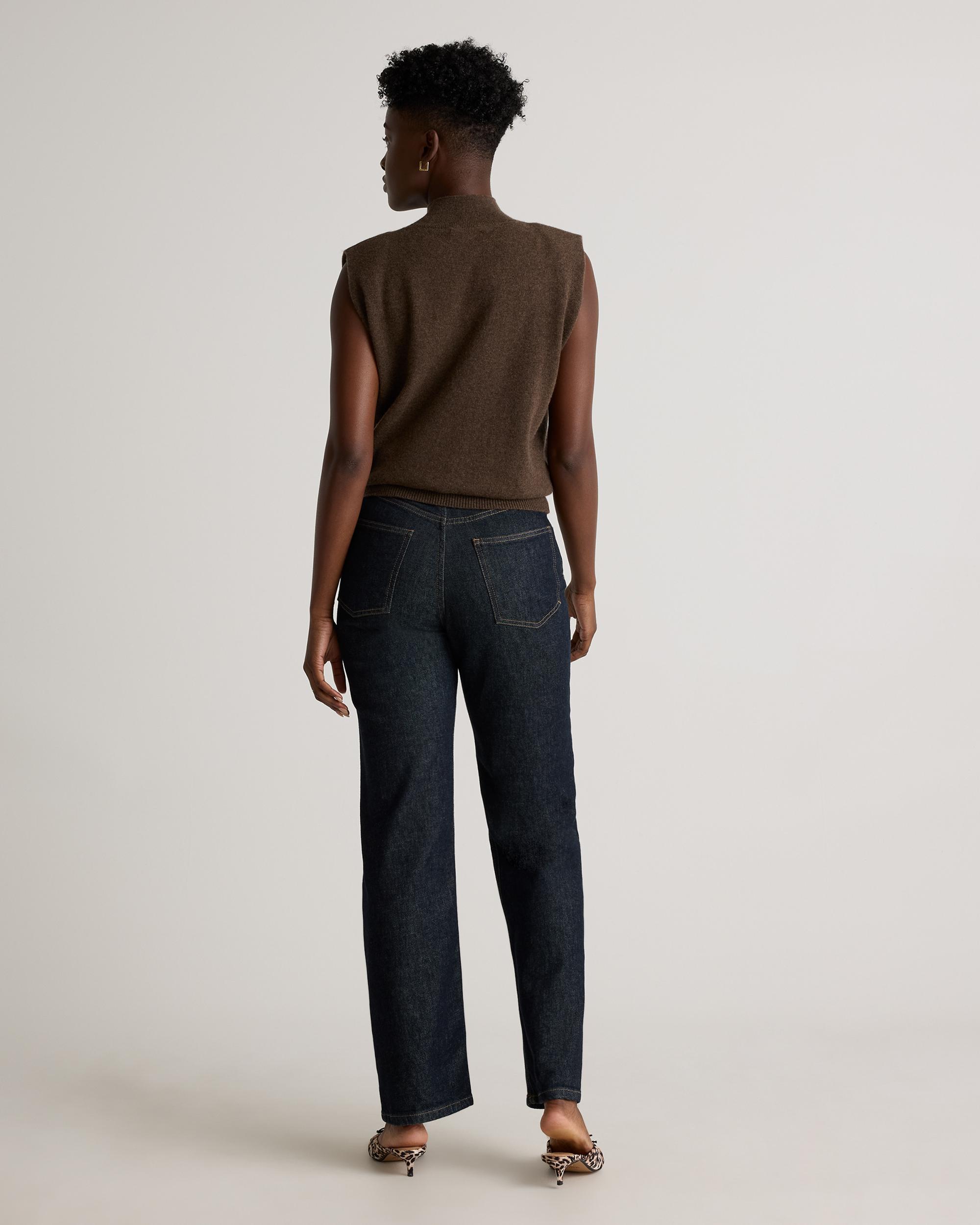 Quince | Women's Mongolian Cashmere Padded-Shoulder Sweater Tank Top Size XL Product Image