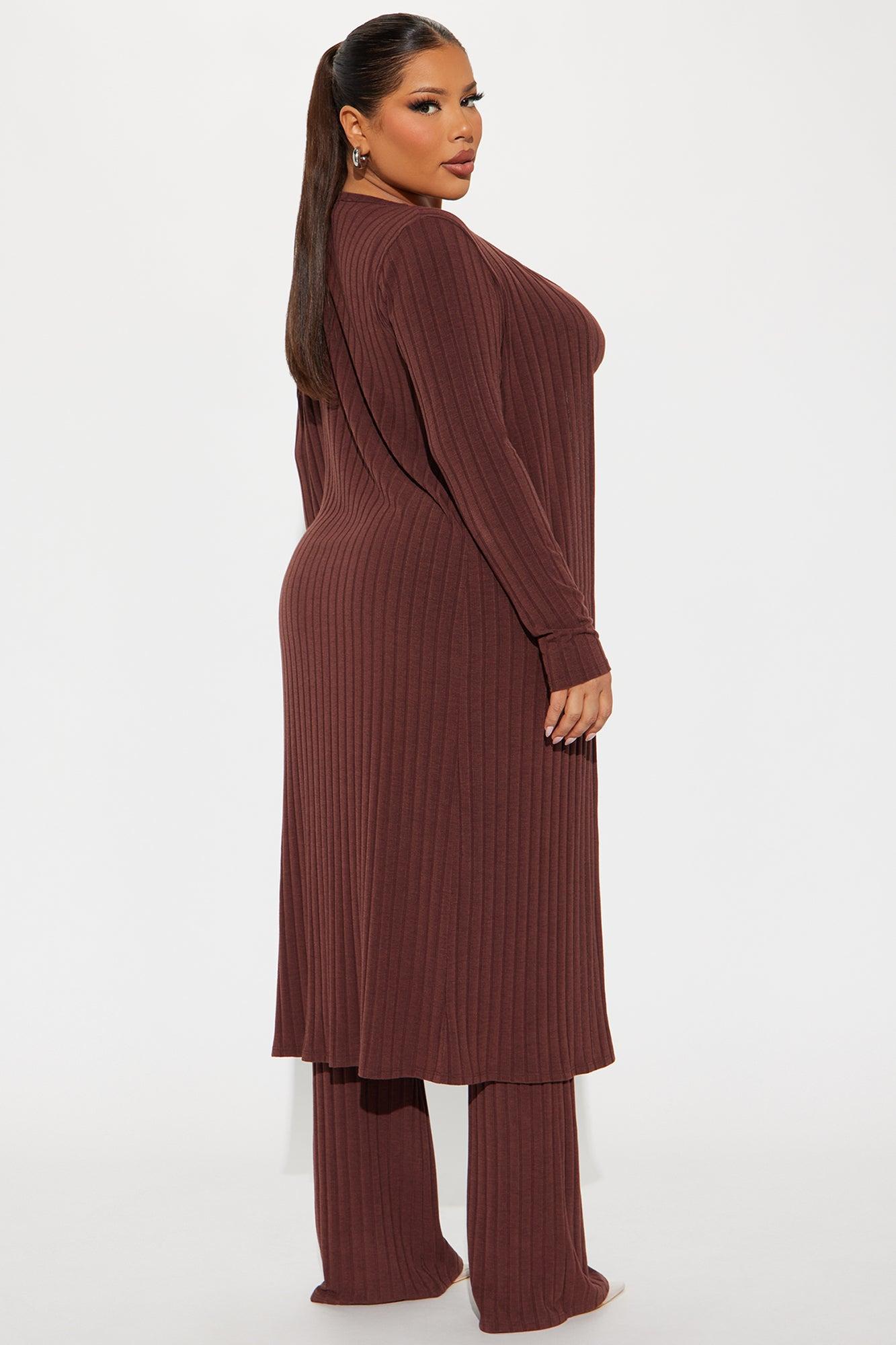 Come Get It 3 Piece Pant Set - Chocolate Product Image