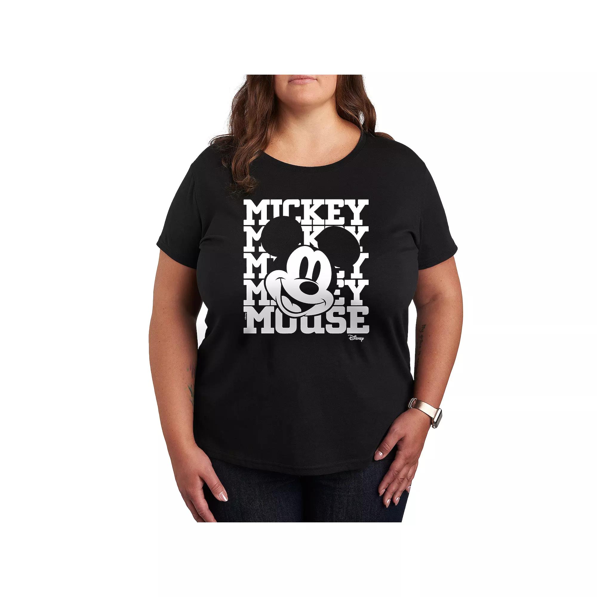 Disney's Mickey Mouse Plus Repeat Graphic Tee, Women's,  Product Image
