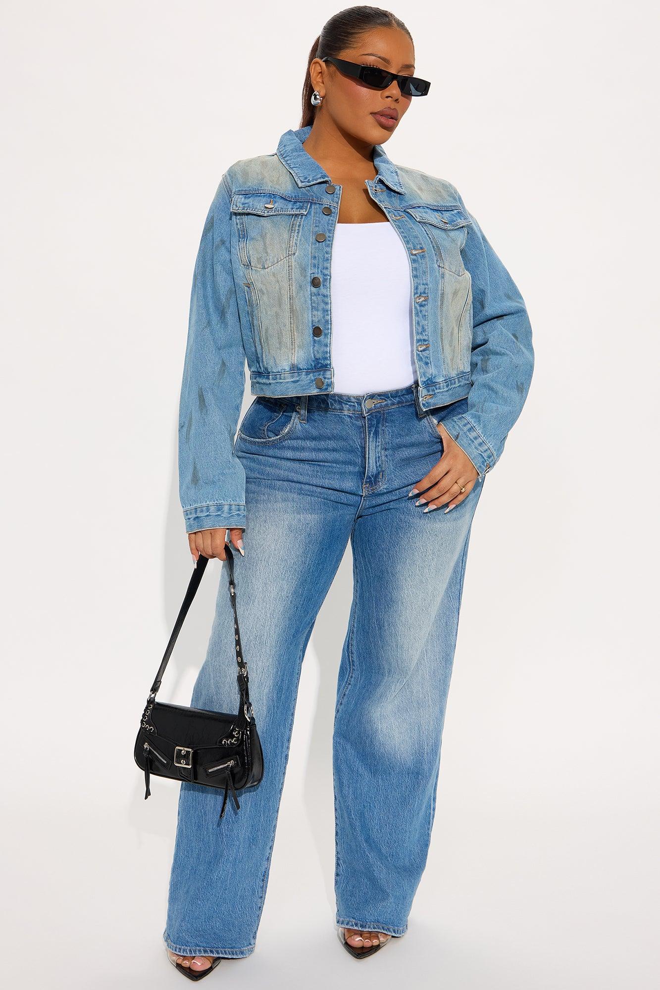 Desert Sun Washed Denim Jacket - Vintage Wash Female Product Image