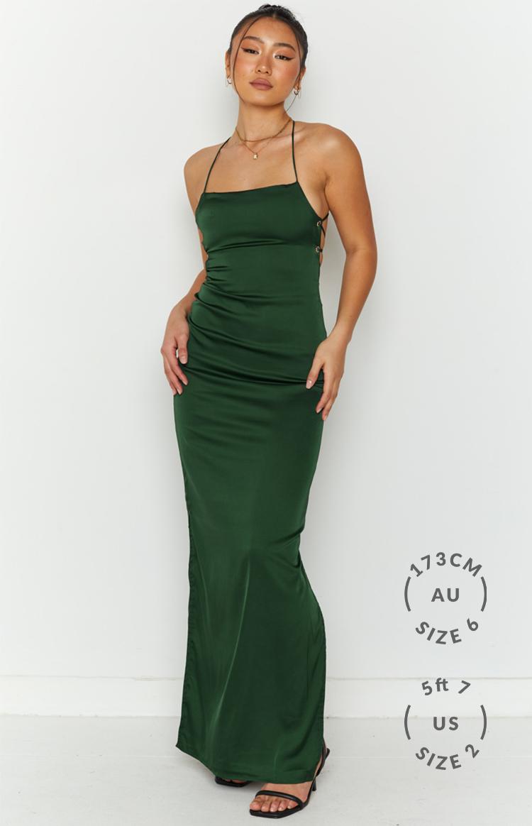 Manhattan Slip Formal Dress Emerald Product Image