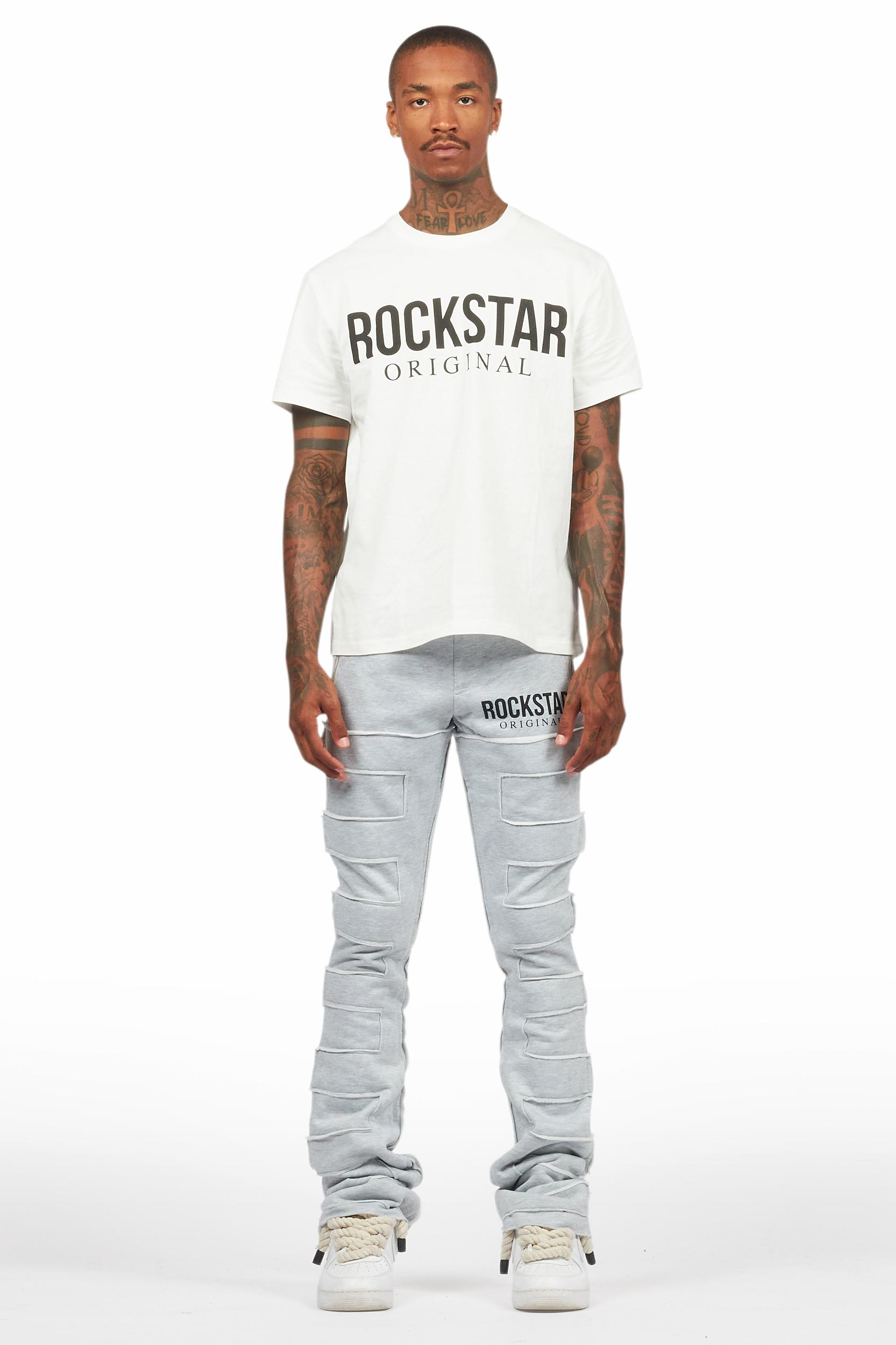 Emilio Heather Grey T-Shirt/Stacked Flare Track Set Male Product Image