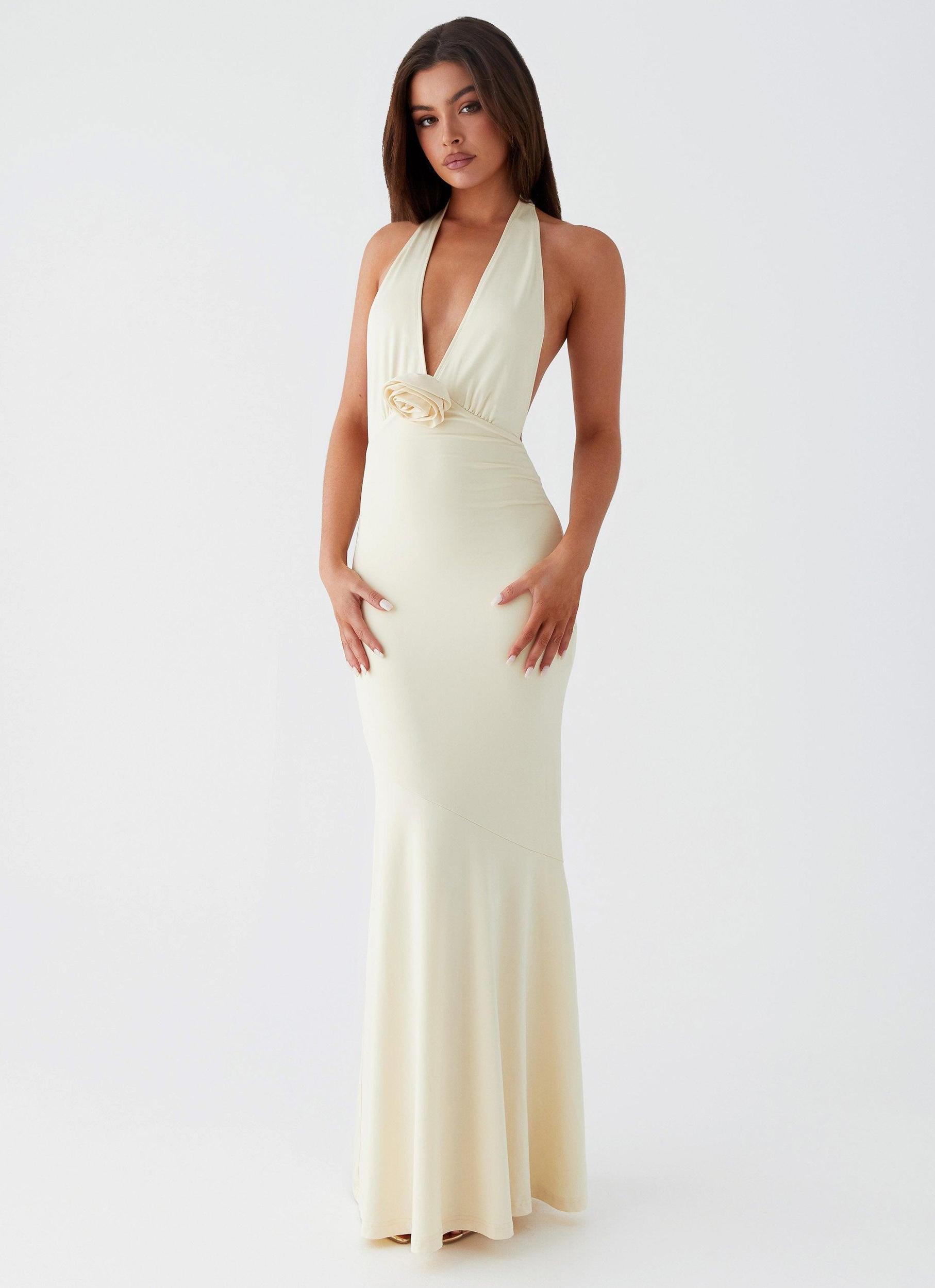 Eliza Rose Maxi Dress - Yellow Product Image