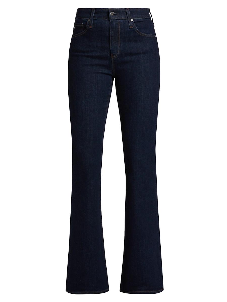 Womens Farrah High-Rise Stretch Flared Jeans Product Image