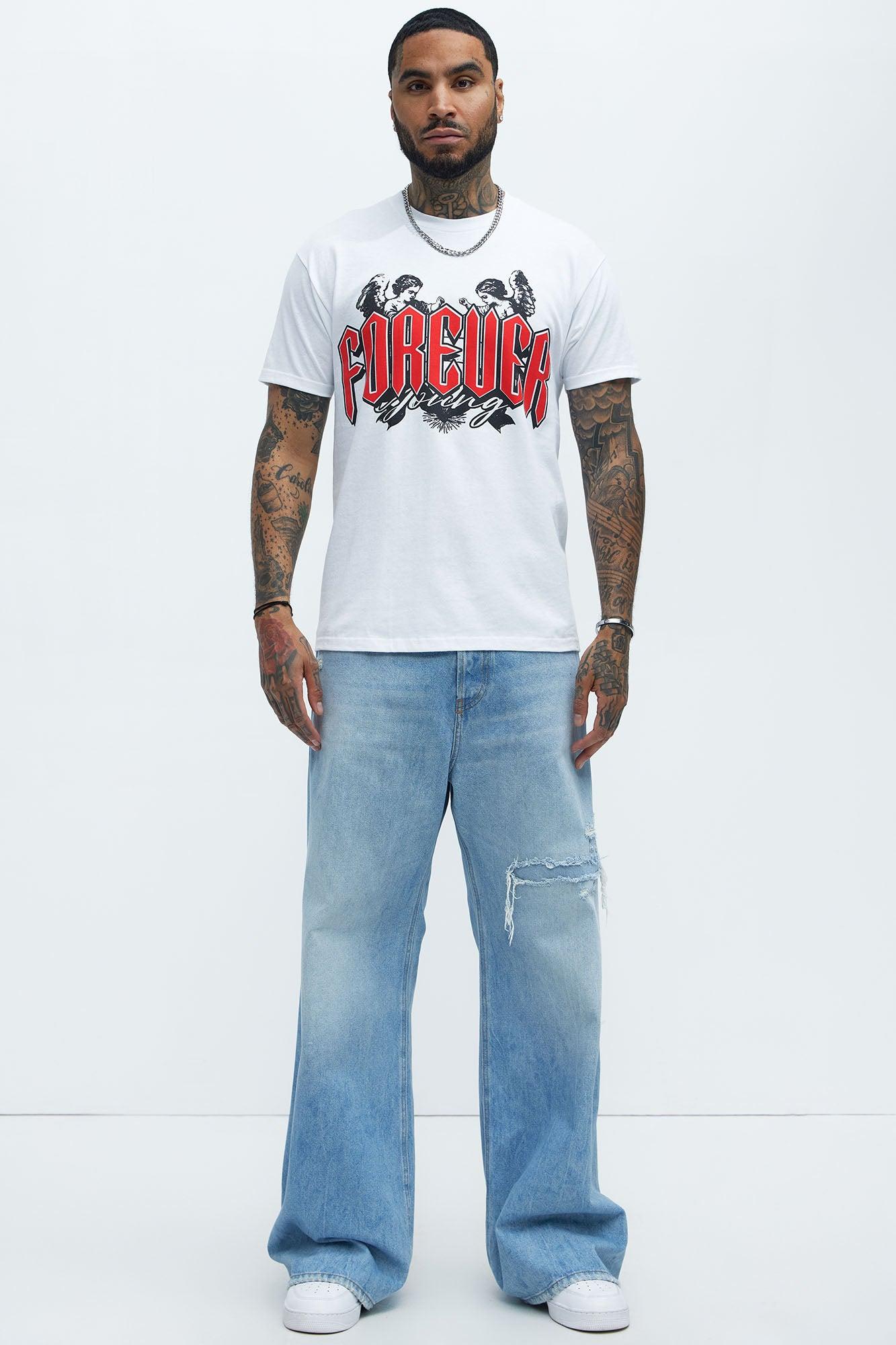 Forever Youthful Short Sleeve Tee - White Product Image